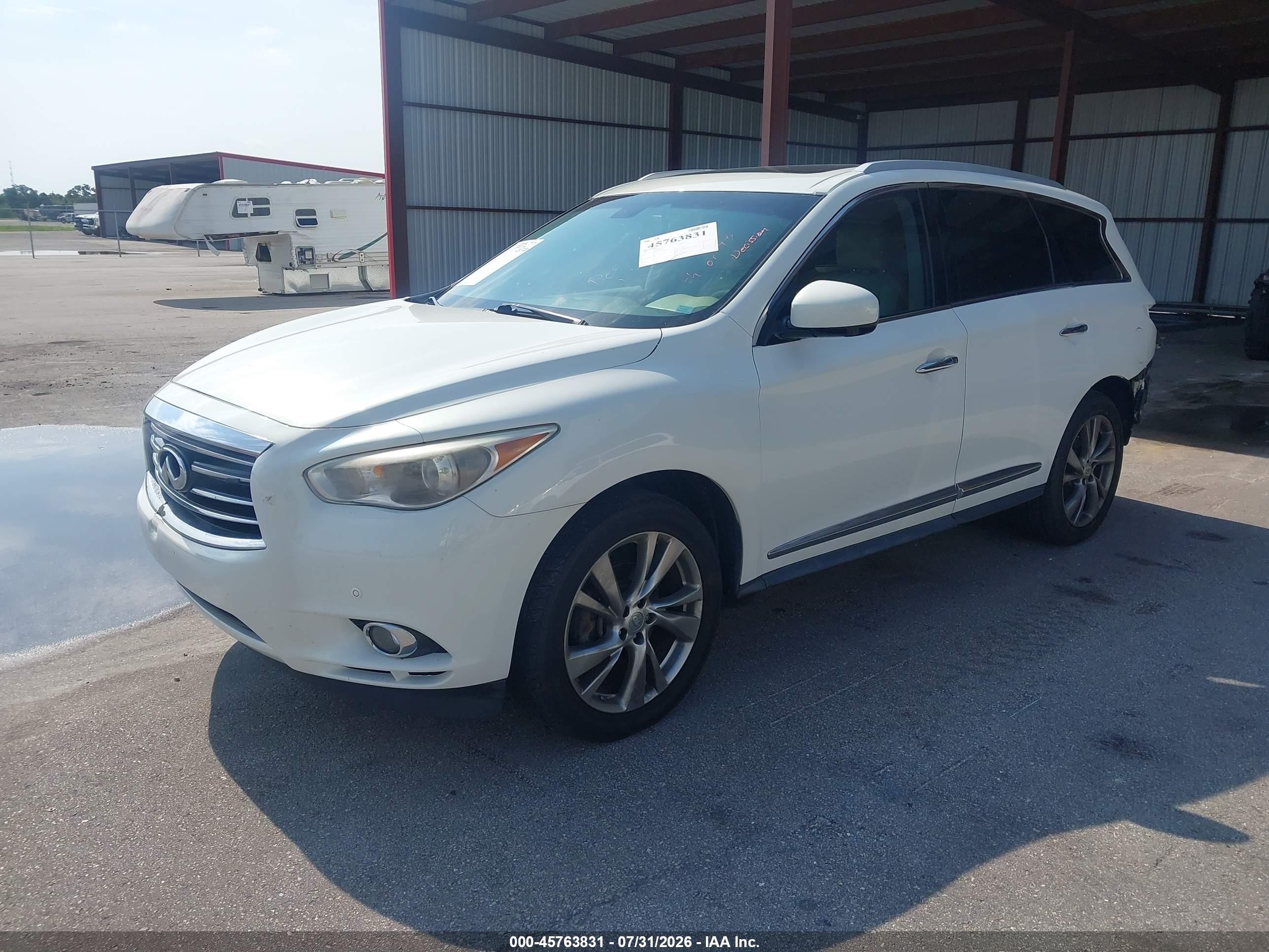 2013 Infiniti Jx35   Белый vin: 5N1AL0MN5DC340567