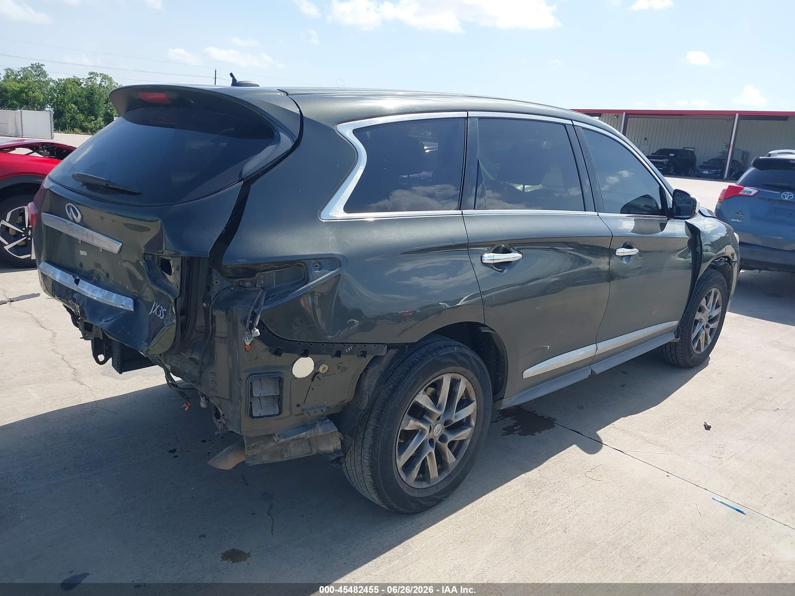 2013 Infiniti Jx35   Gray vin: 5N1AL0MN5DC345736