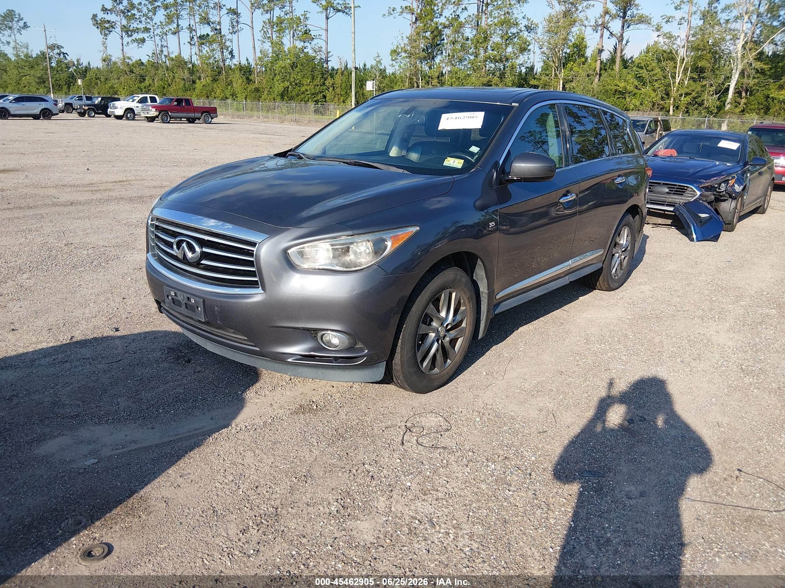 2014 Infiniti Qx60   Gray vin: 5N1AL0MN5EC502425