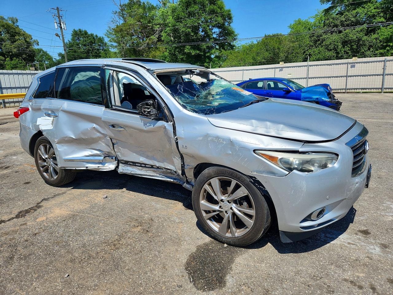 2014 Infiniti Qx60 Base Silver vin: 5N1AL0MN5EC507432