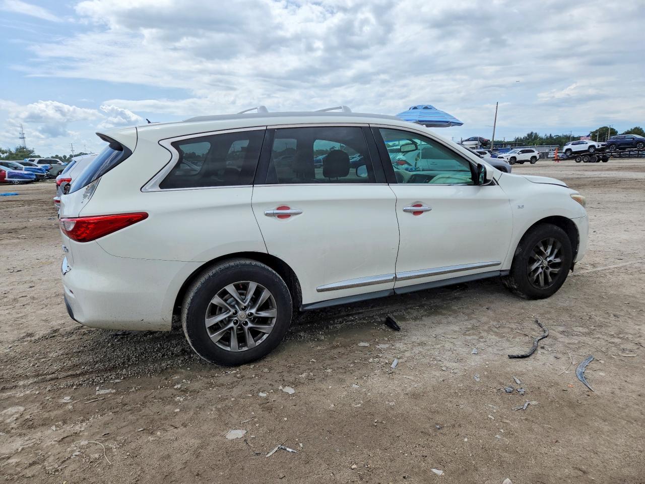 2014 Infiniti Qx60 Base White vin: 5N1AL0MN5EC507883