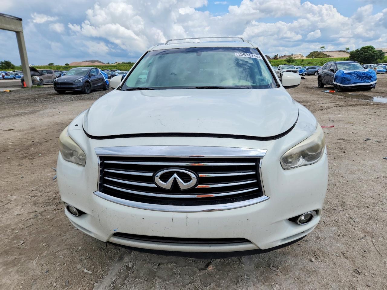 2014 Infiniti Qx60 Base White vin: 5N1AL0MN5EC507883