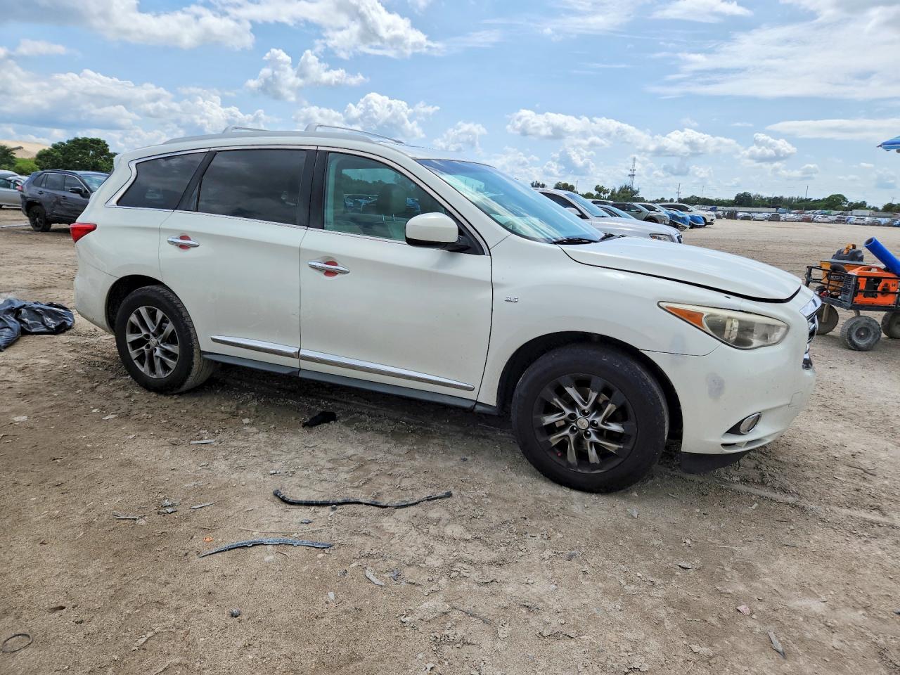 2014 Infiniti Qx60 Base White vin: 5N1AL0MN5EC507883