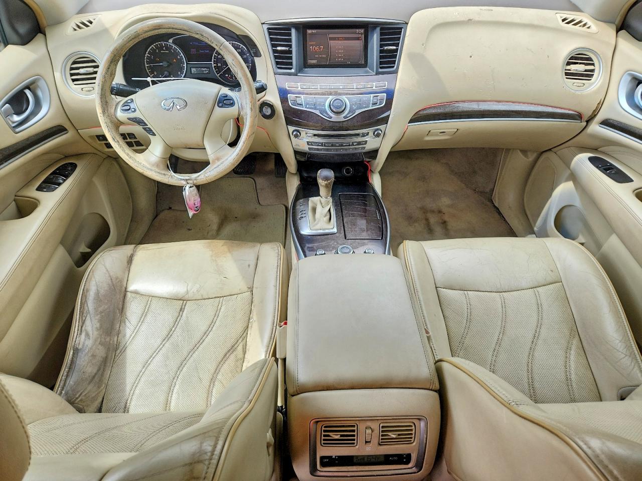 2014 Infiniti Qx60 Base White vin: 5N1AL0MN5EC507883
