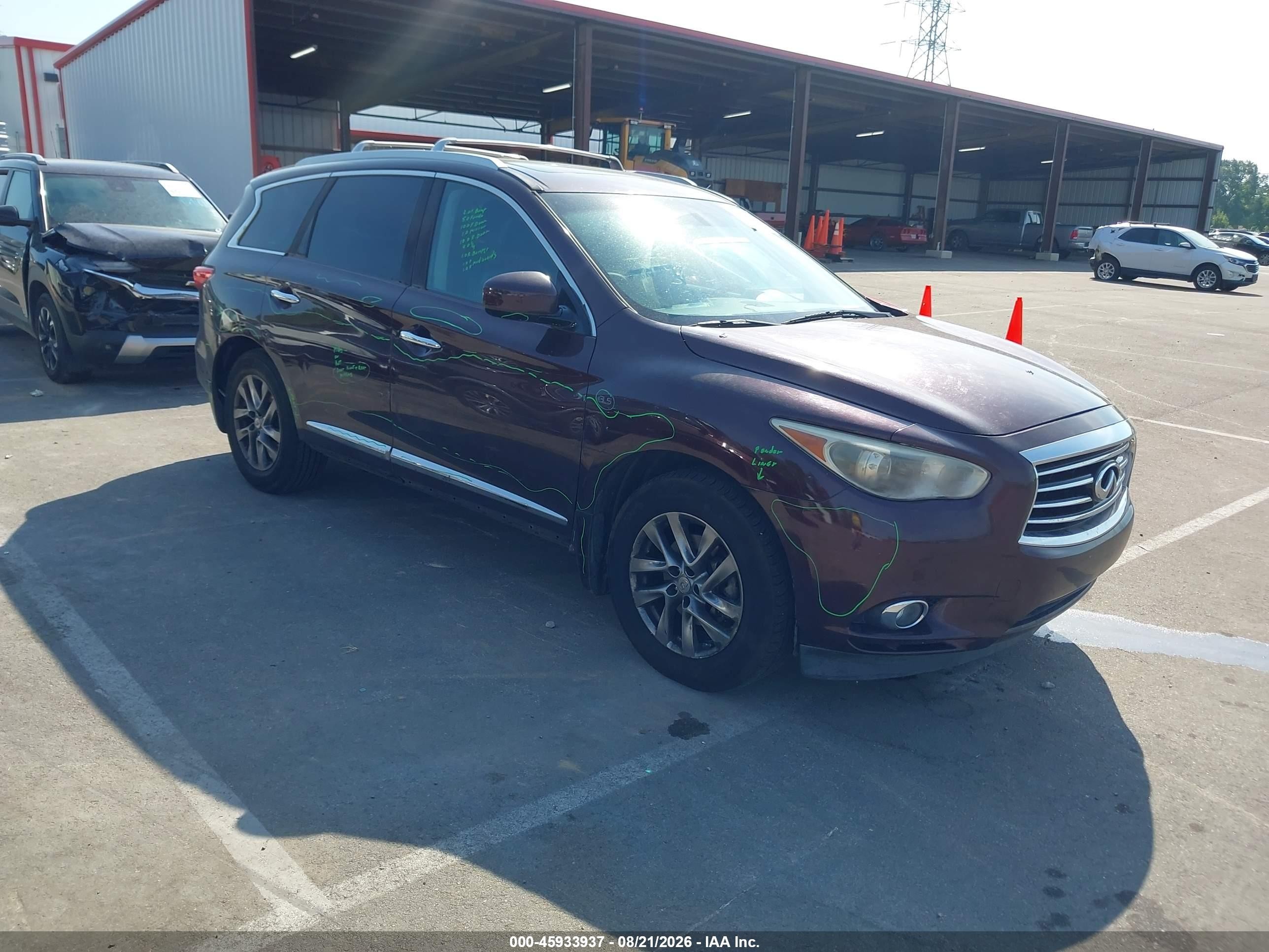 2014 Infiniti Qx60 Purple vin: 5N1AL0MN5EC519922