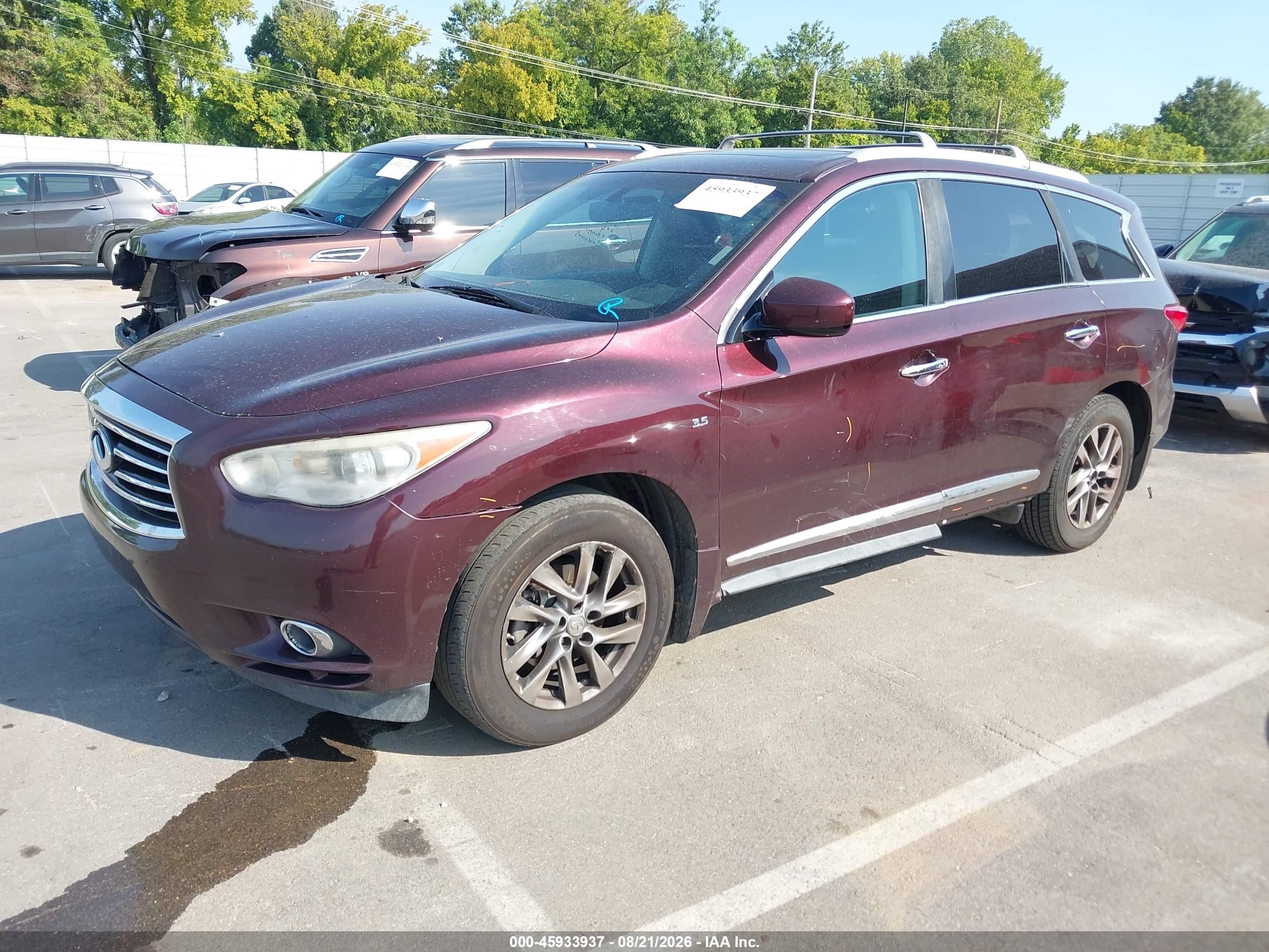 2014 Infiniti Qx60   Фиолетовый vin: 5N1AL0MN5EC519922