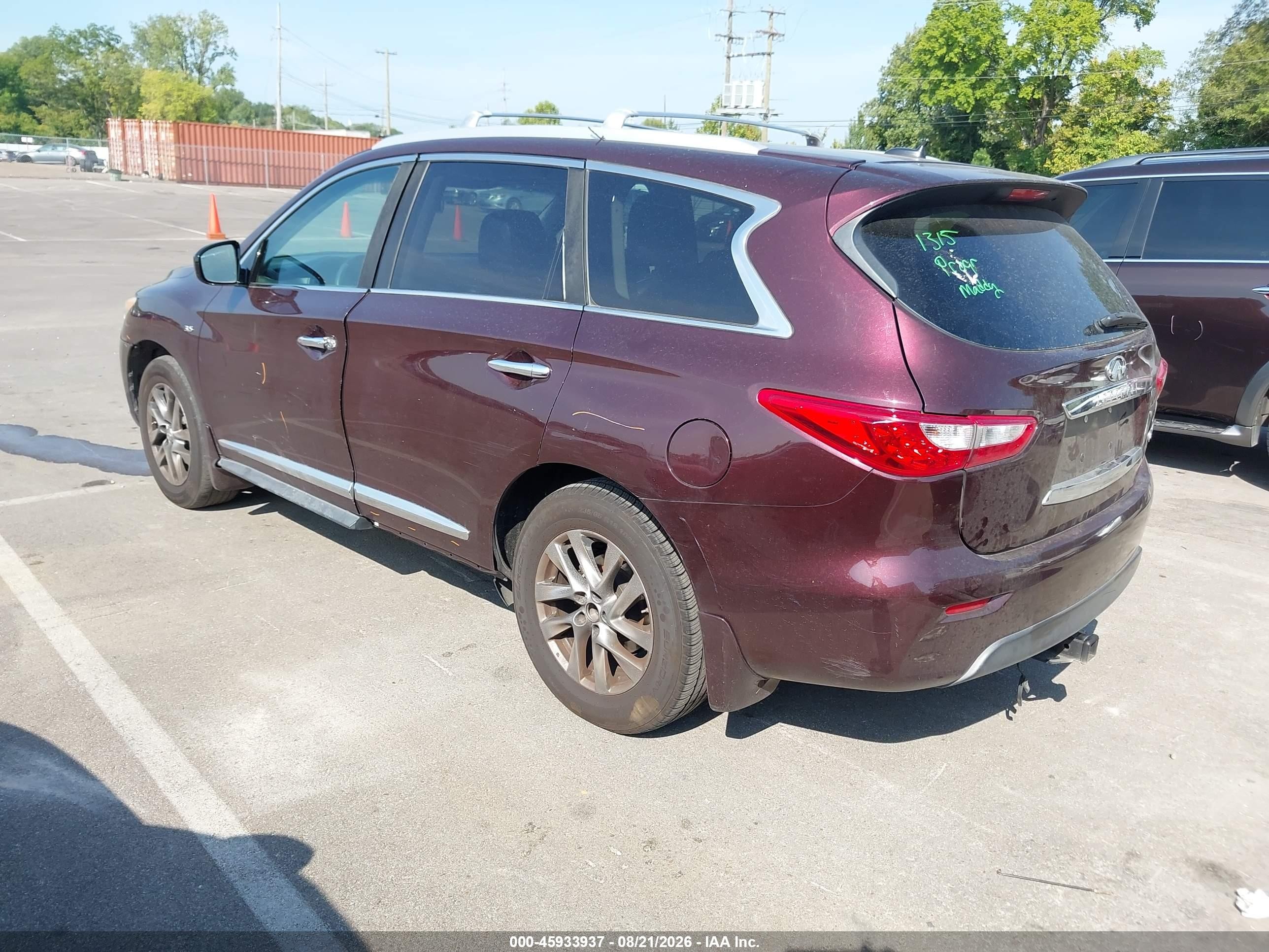 2014 Infiniti Qx60   Фиолетовый vin: 5N1AL0MN5EC519922