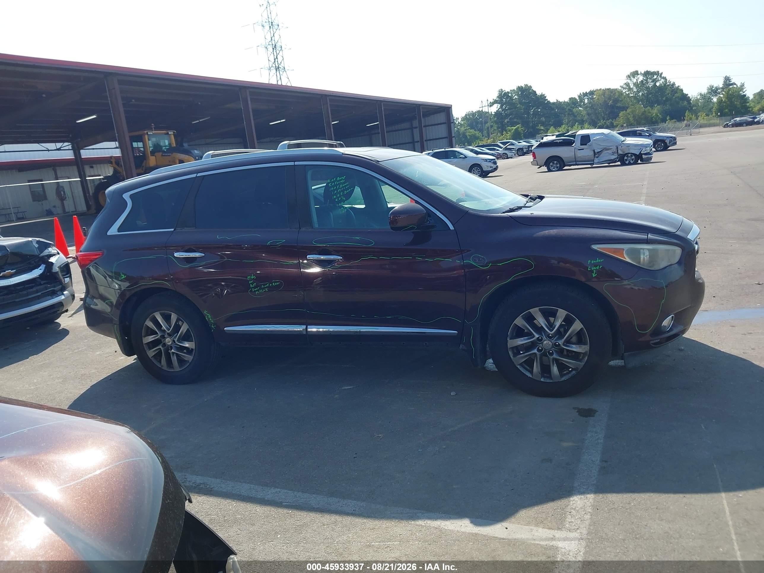 2014 Infiniti Qx60   Фиолетовый vin: 5N1AL0MN5EC519922