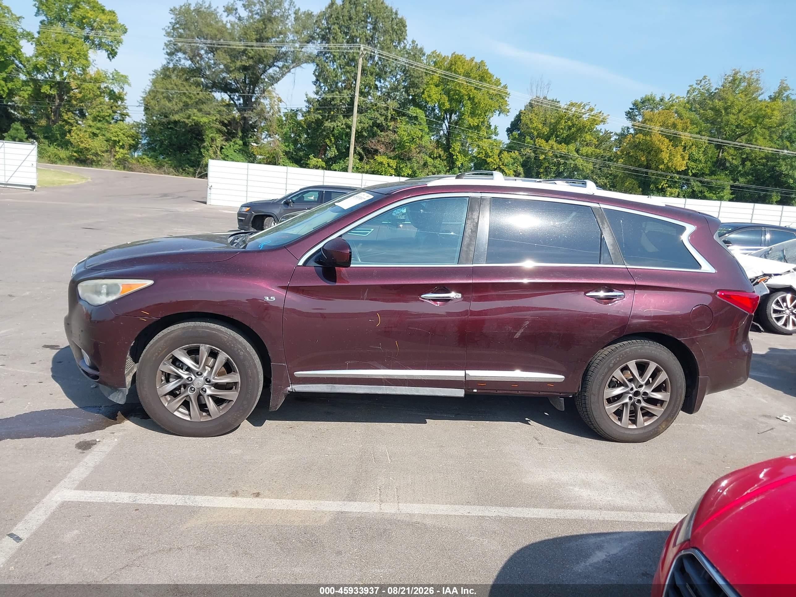 2014 Infiniti Qx60   Фиолетовый vin: 5N1AL0MN5EC519922