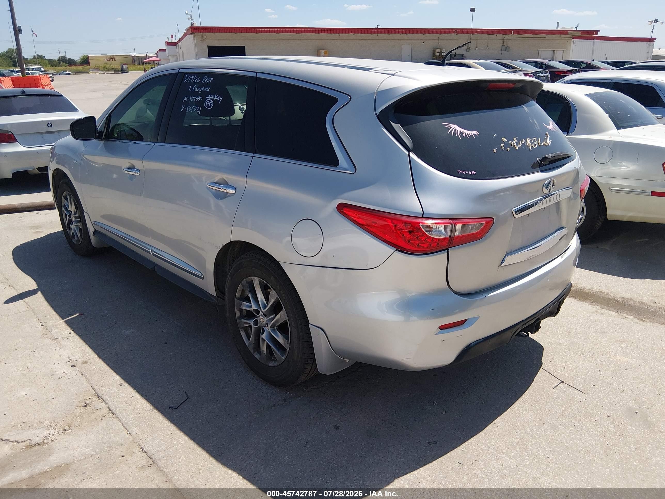 2015 Infiniti Qx60   Silver vin: 5N1AL0MN5FC505021