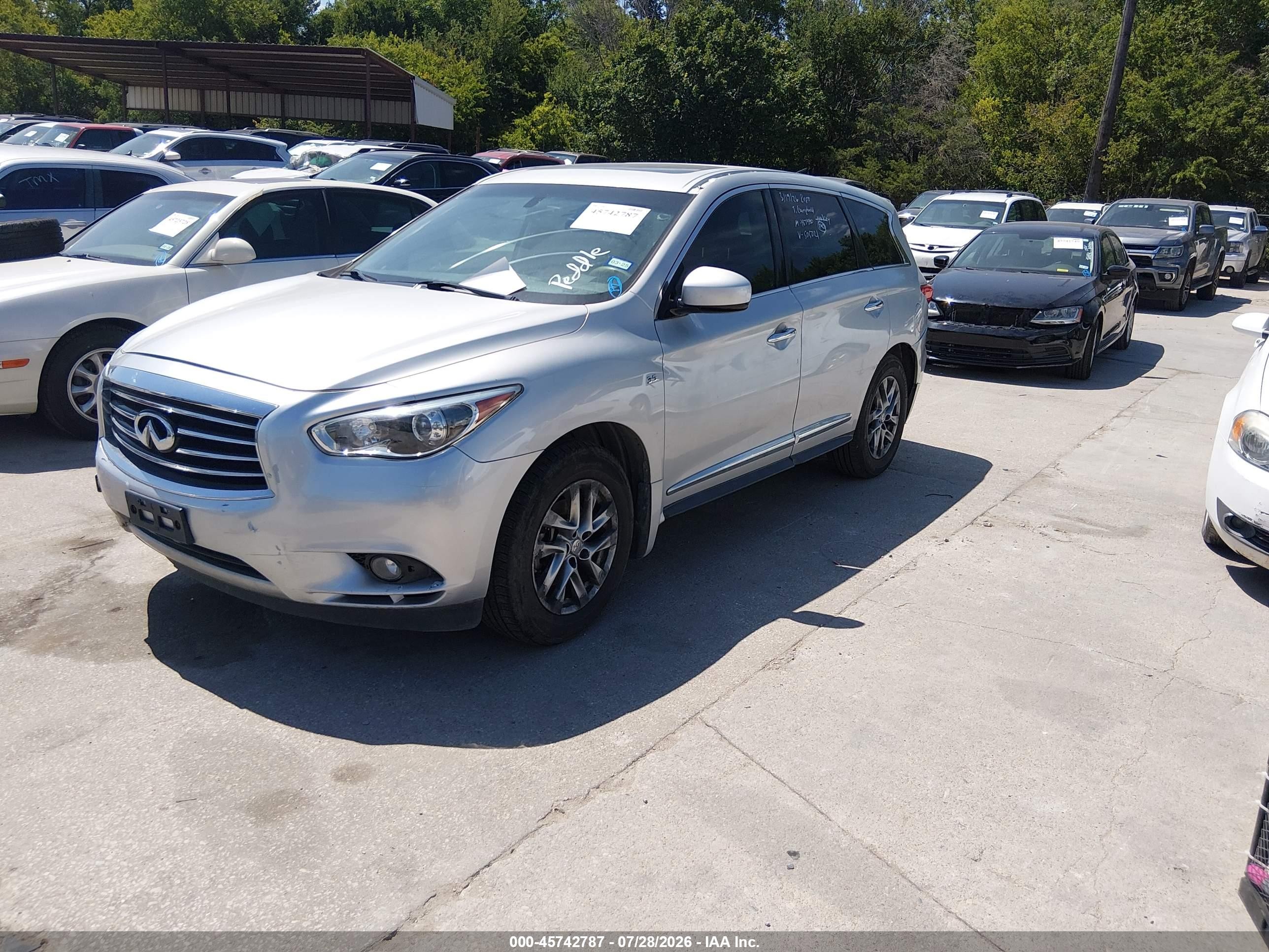 2015 Infiniti Qx60   Silver vin: 5N1AL0MN5FC505021