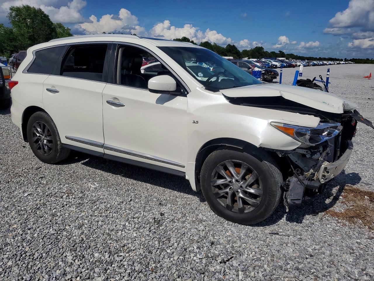 2015 Infiniti Qx60 Base White vin: 5N1AL0MN5FC505049