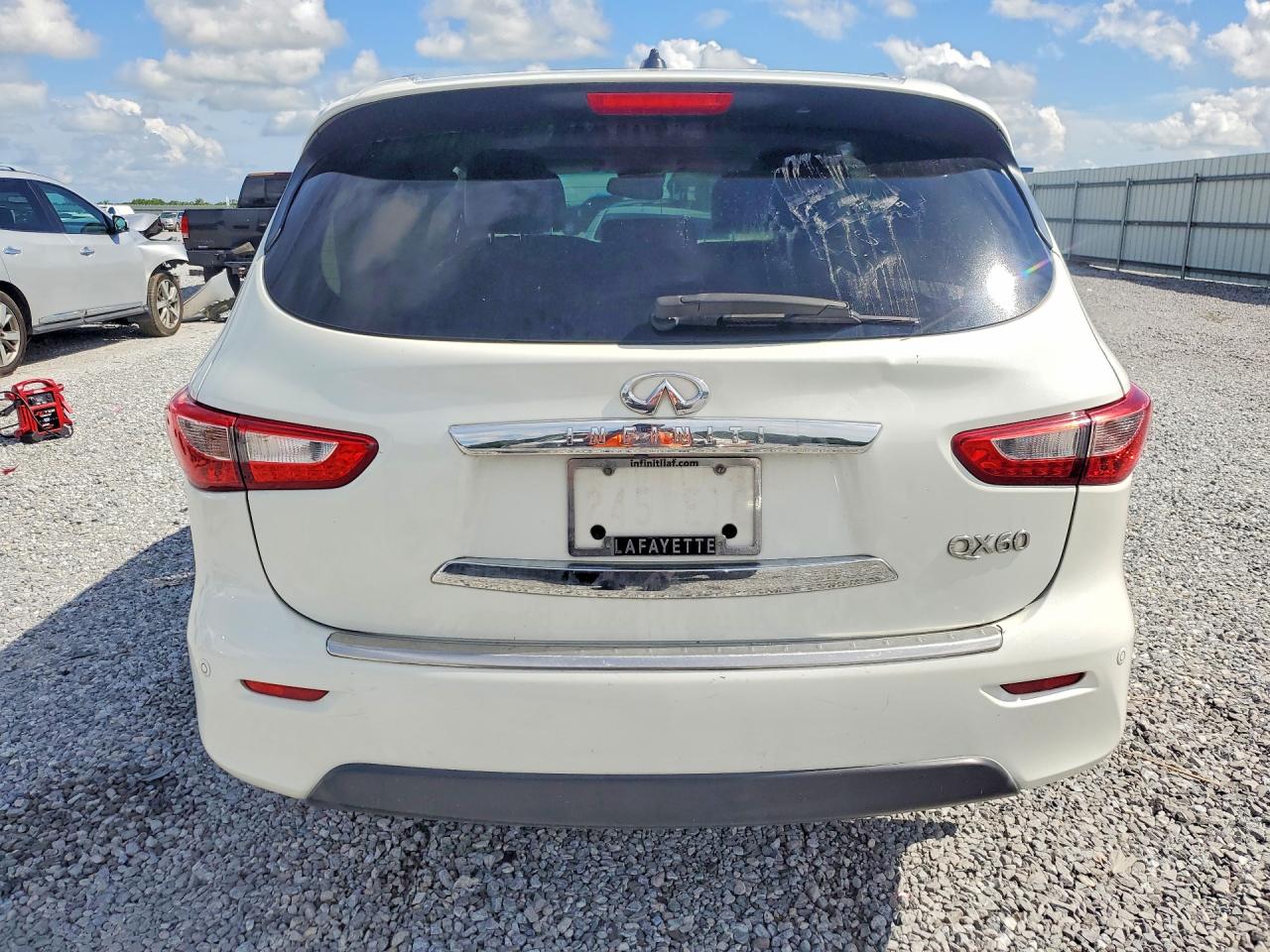 2015 Infiniti Qx60 Base White vin: 5N1AL0MN5FC505049