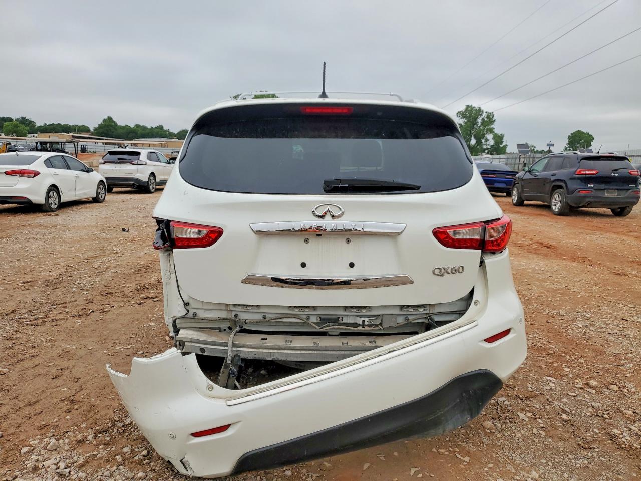 2015 Infiniti Qx60 Base White vin: 5N1AL0MN5FC507402