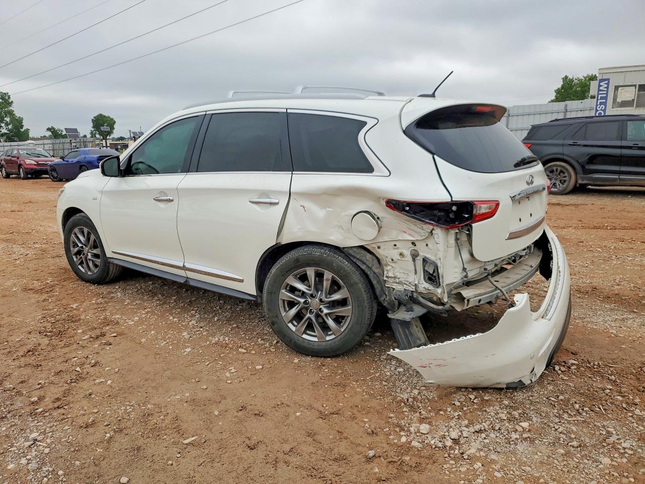 2015 Infiniti Qx60 Base White vin: 5N1AL0MN5FC507402