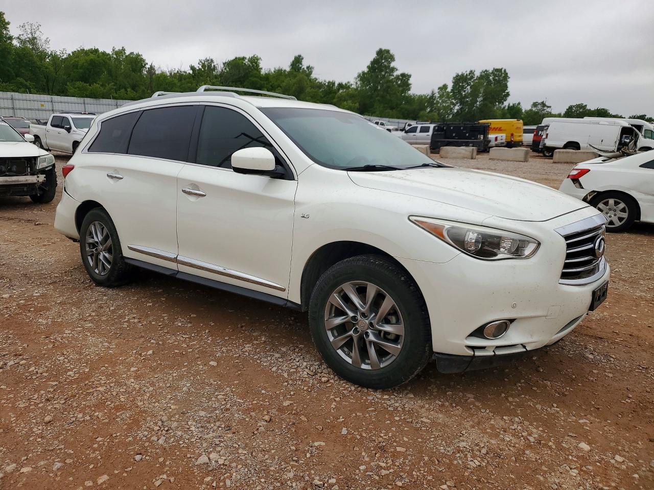 2015 Infiniti Qx60 Base White vin: 5N1AL0MN5FC507402