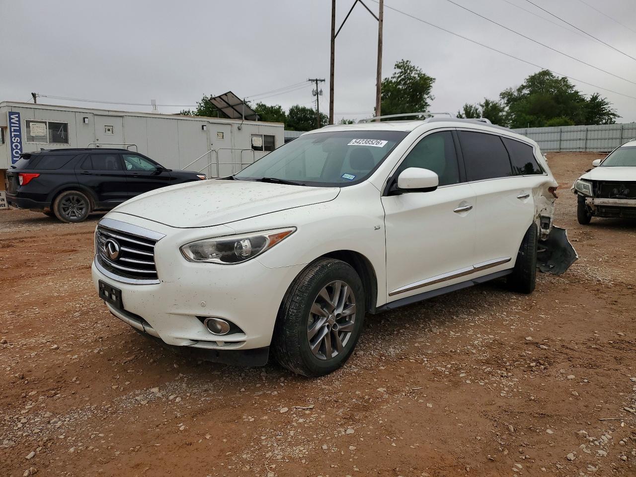 2015 Infiniti Qx60 Base White vin: 5N1AL0MN5FC507402