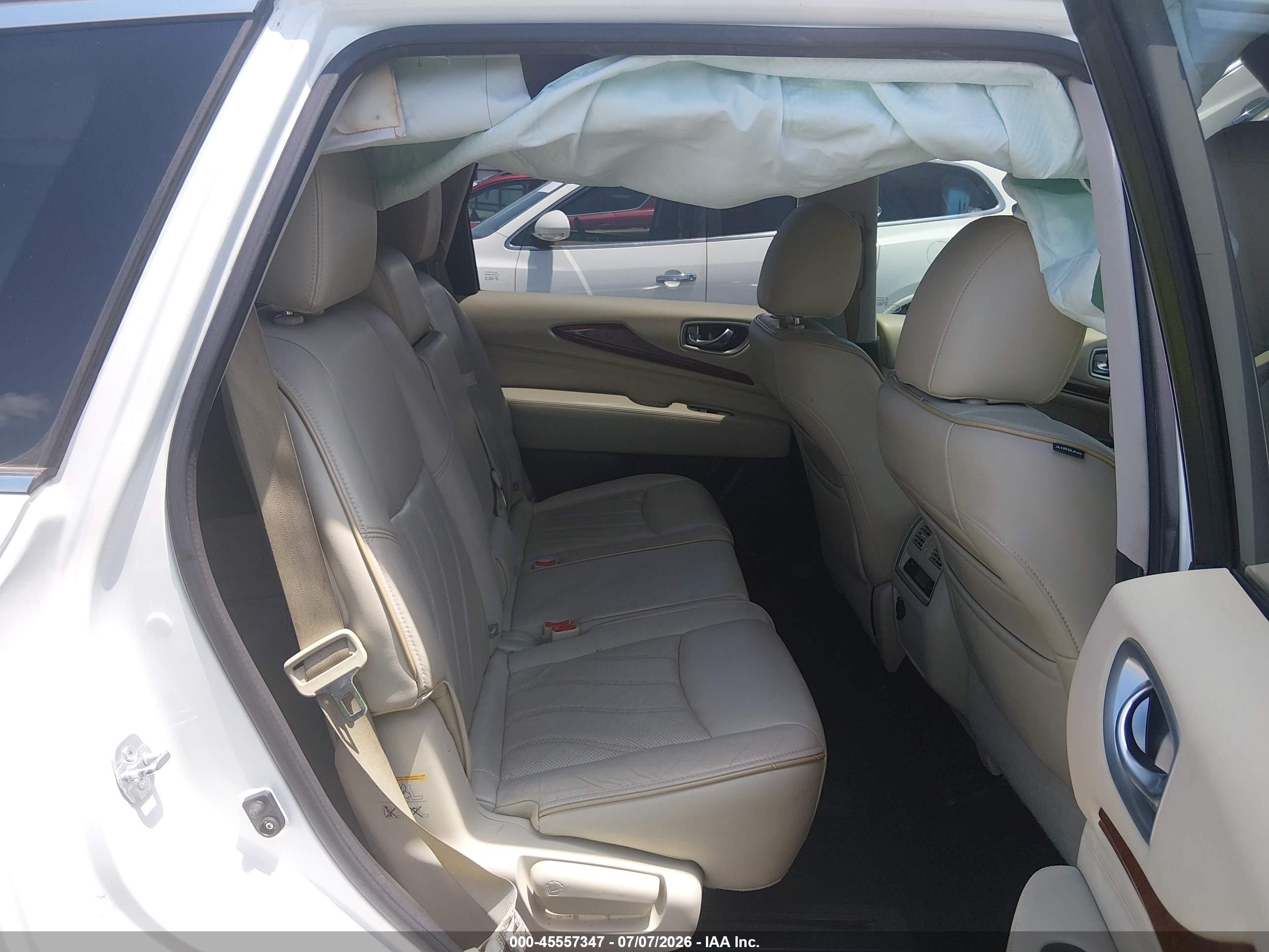 2015 Infiniti Qx60   White vin: 5N1AL0MN5FC511420