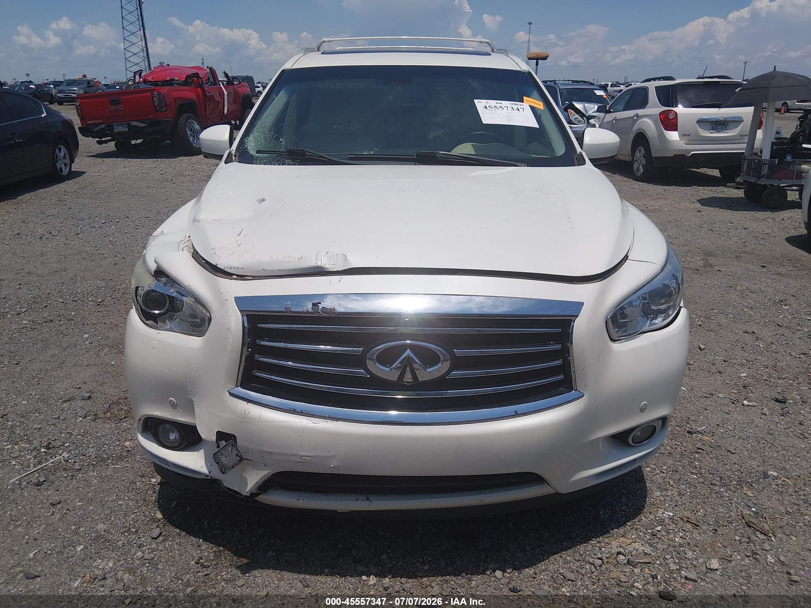 2015 Infiniti Qx60   White vin: 5N1AL0MN5FC511420