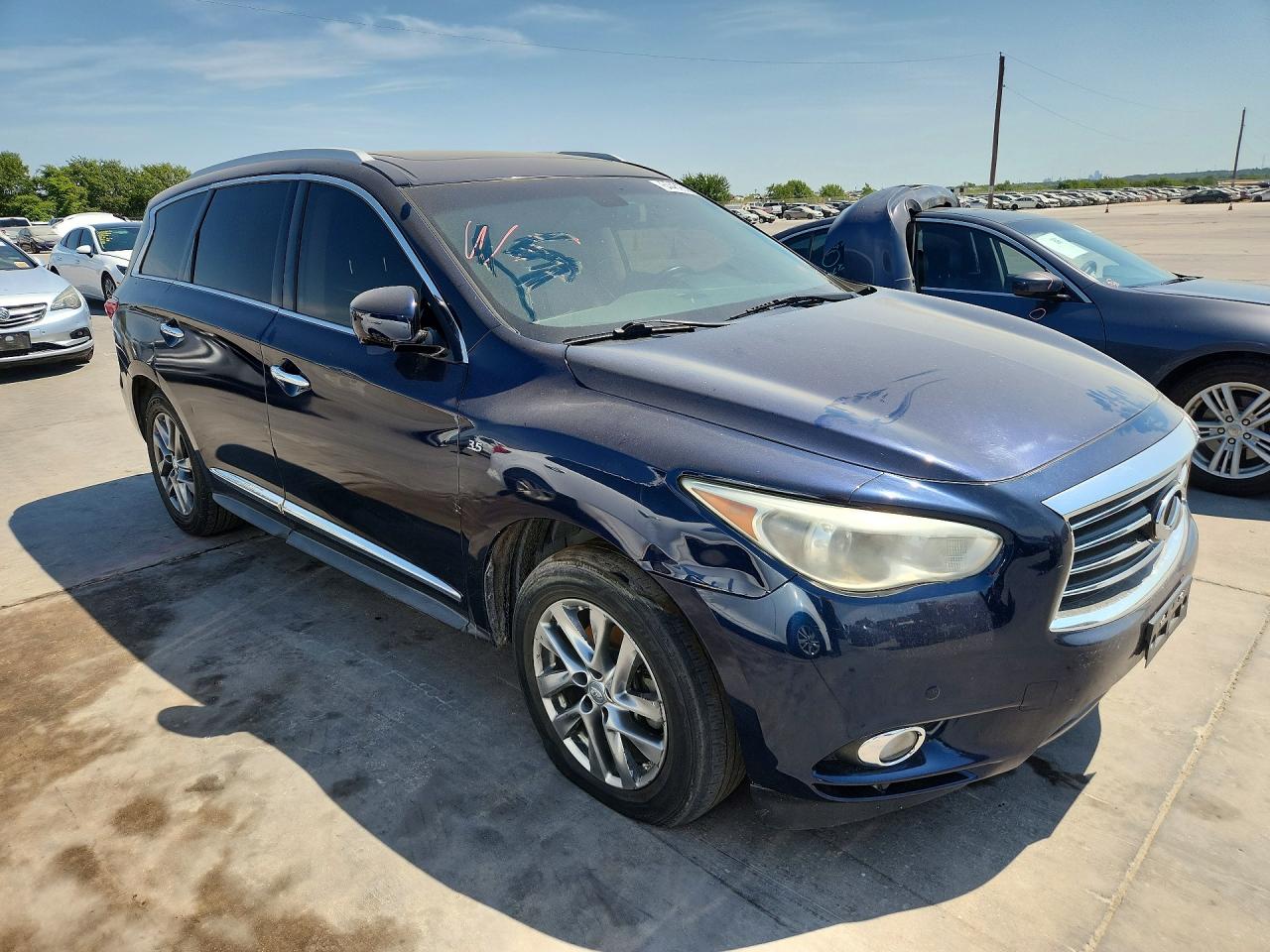 2015 Infiniti Qx60 Base Blue vin: 5N1AL0MN5FC514897
