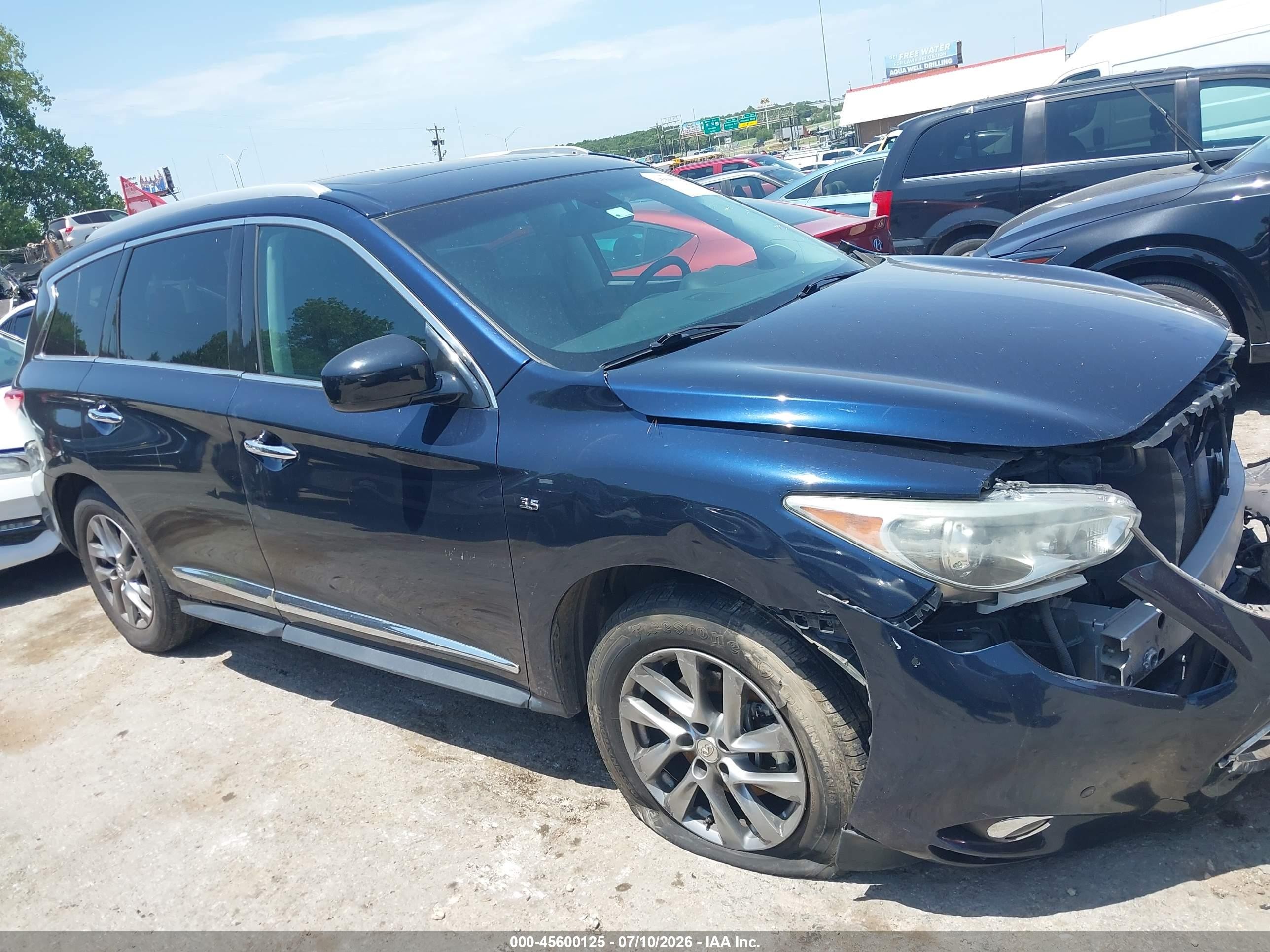 2015 Infiniti Qx60 Синий vin: 5N1AL0MN5FC523261