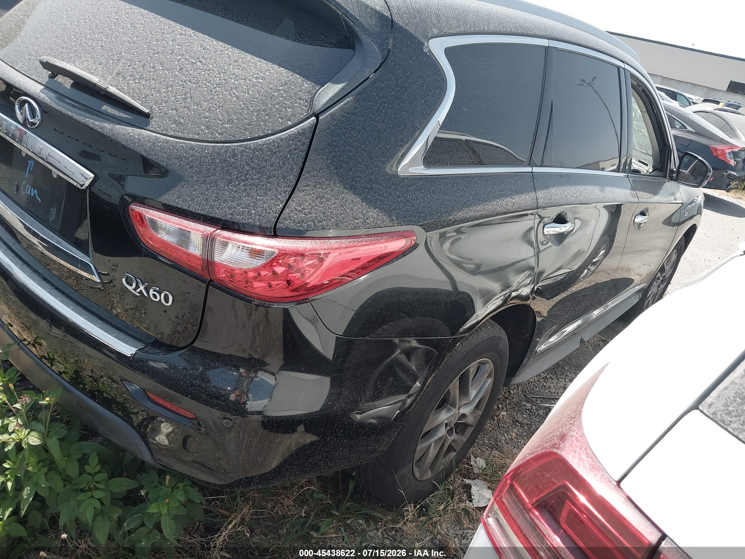2015 Infiniti Qx60 Black vin: 5N1AL0MN5FC533840