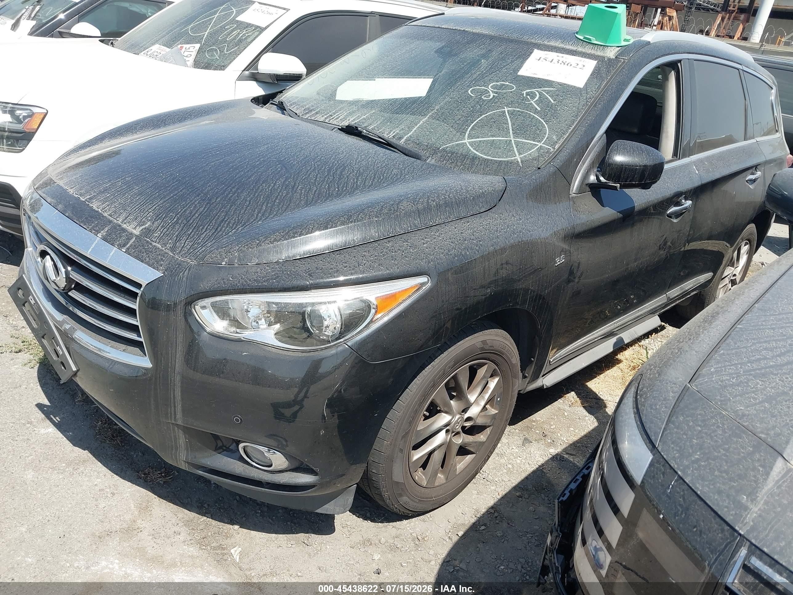 2015 Infiniti Qx60 Black vin: 5N1AL0MN5FC533840