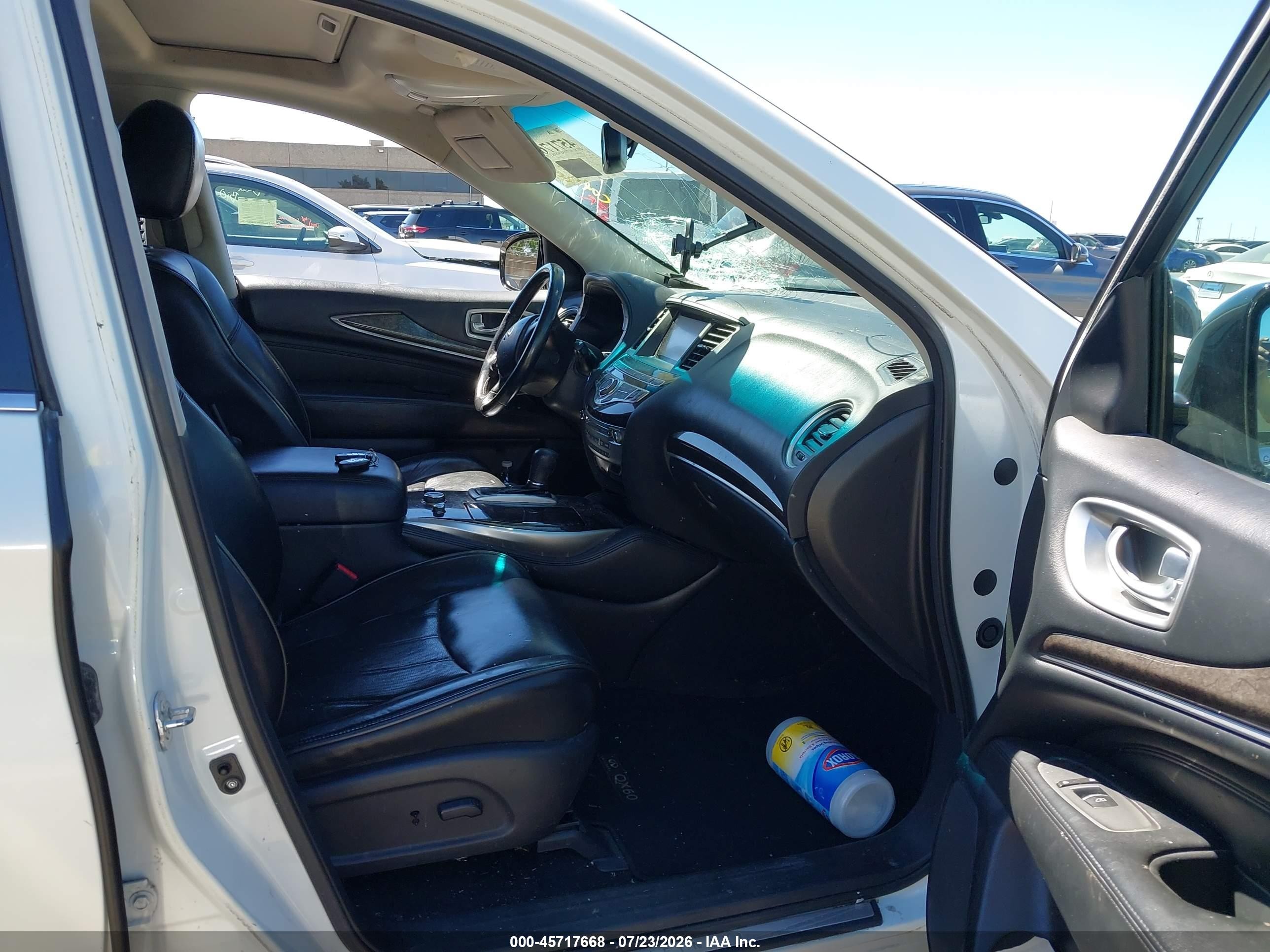2015 Infiniti Qx60 White vin: 5N1AL0MN5FC541551
