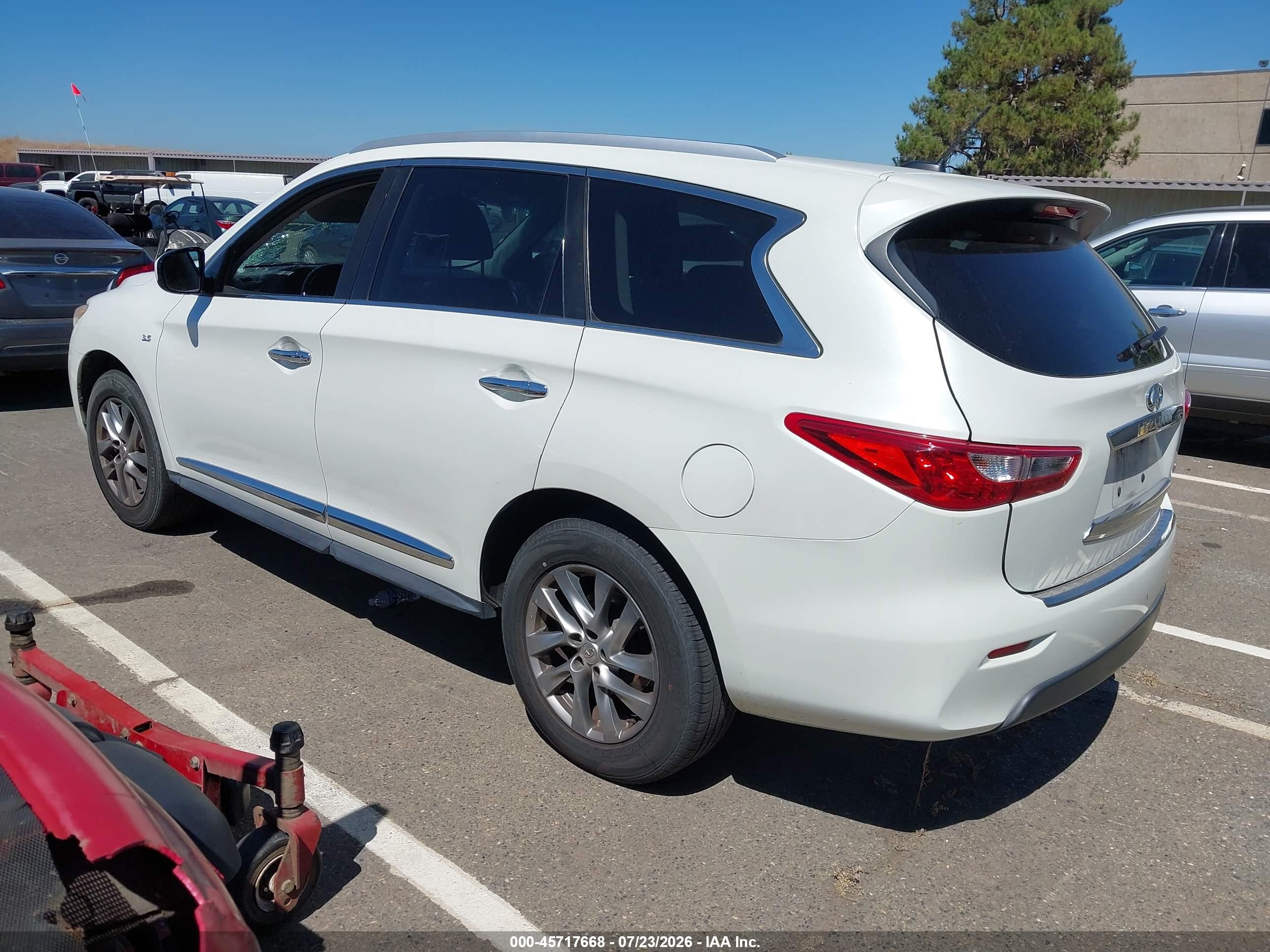2015 Infiniti Qx60 White vin: 5N1AL0MN5FC541551