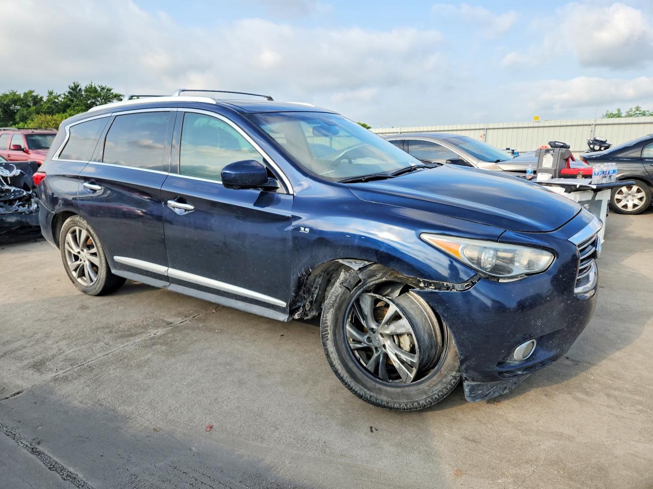 2015 Infiniti Qx60 Base Blue vin: 5N1AL0MN5FC543638