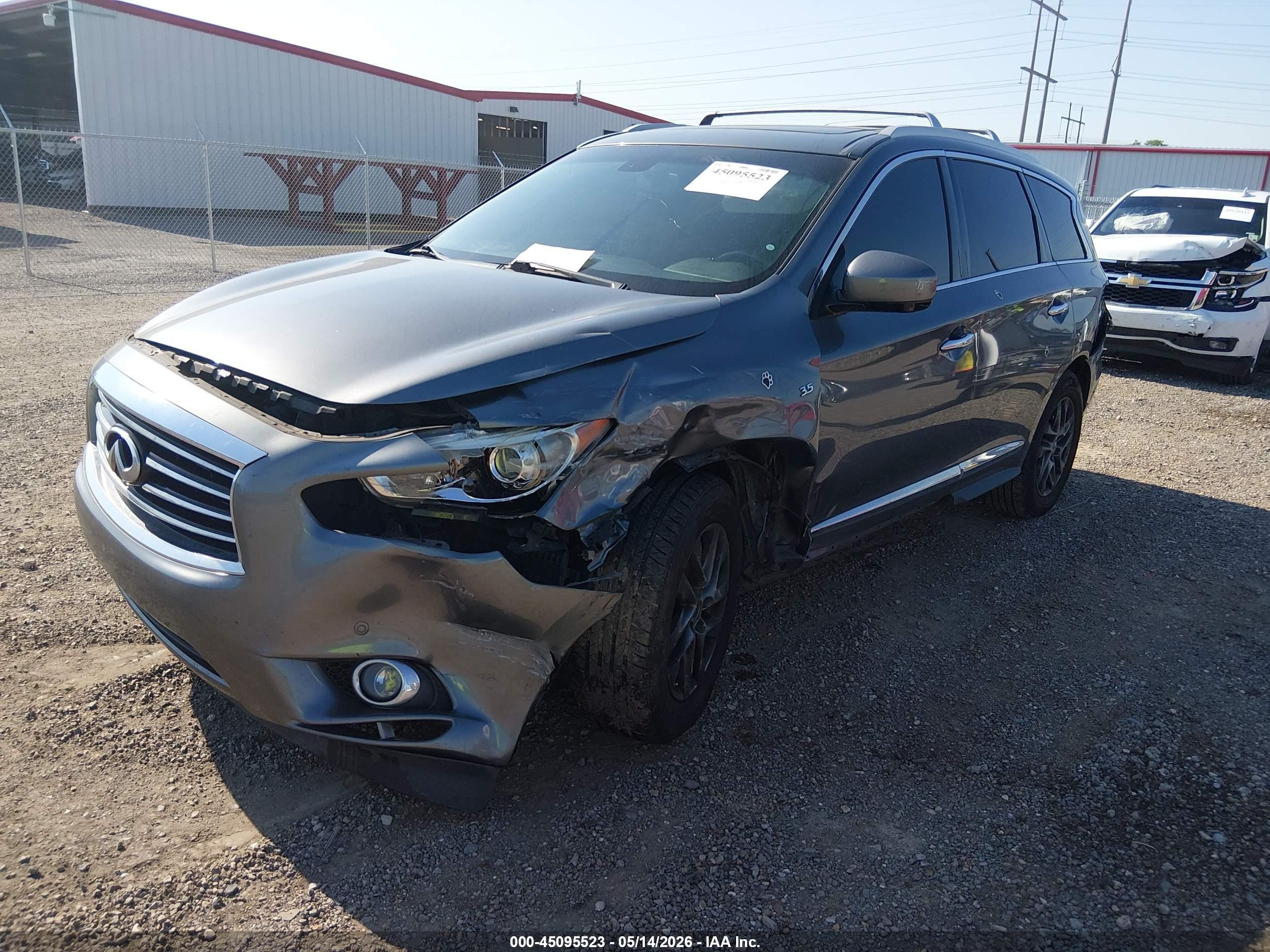 2015 Infiniti Qx60   Gray vin: 5N1AL0MN5FC553134