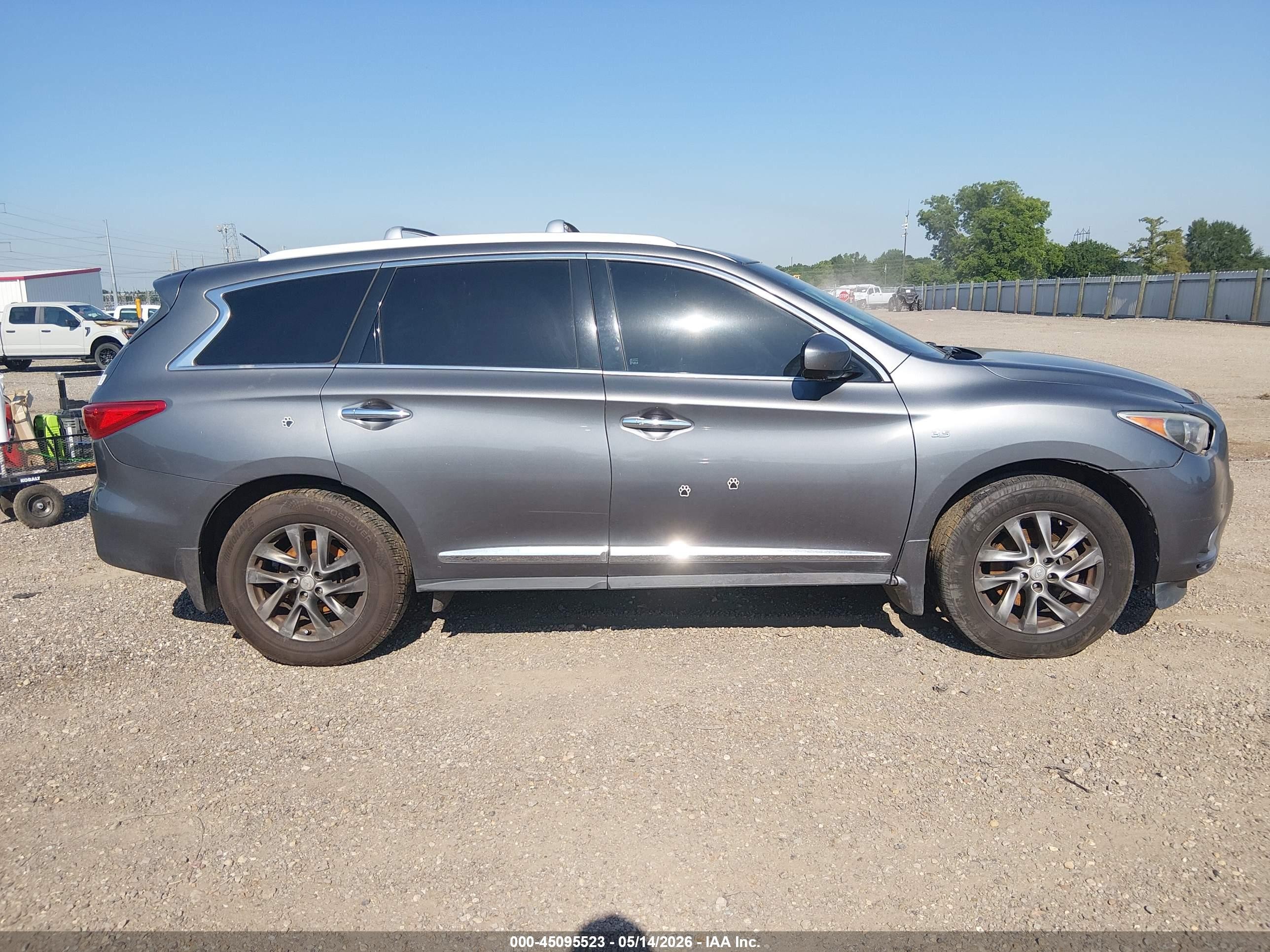 2015 Infiniti Qx60   Gray vin: 5N1AL0MN5FC553134