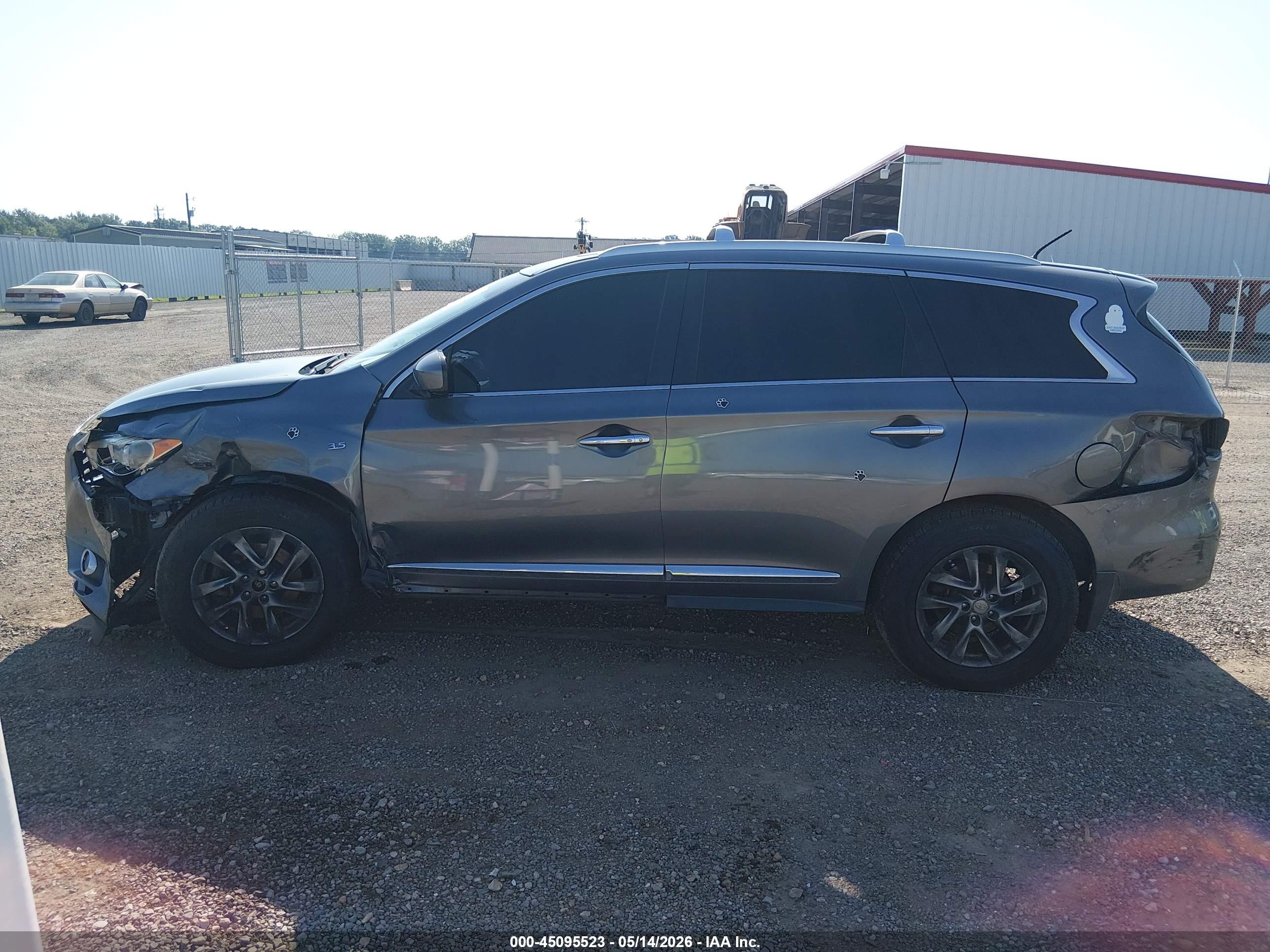 2015 Infiniti Qx60   Gray vin: 5N1AL0MN5FC553134