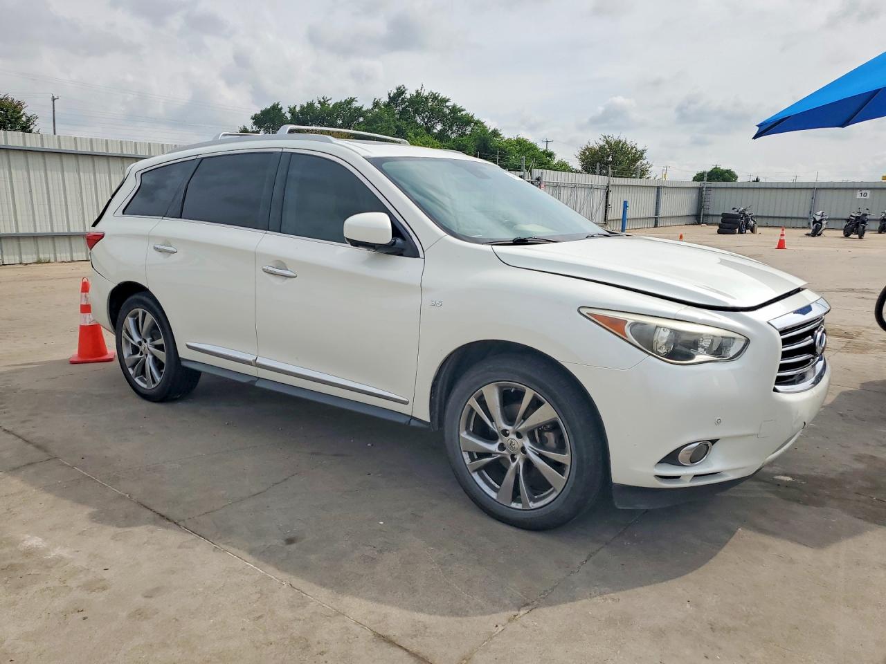 2015 Infiniti Qx60 Fwd White vin: 5N1AL0MN5FC558172