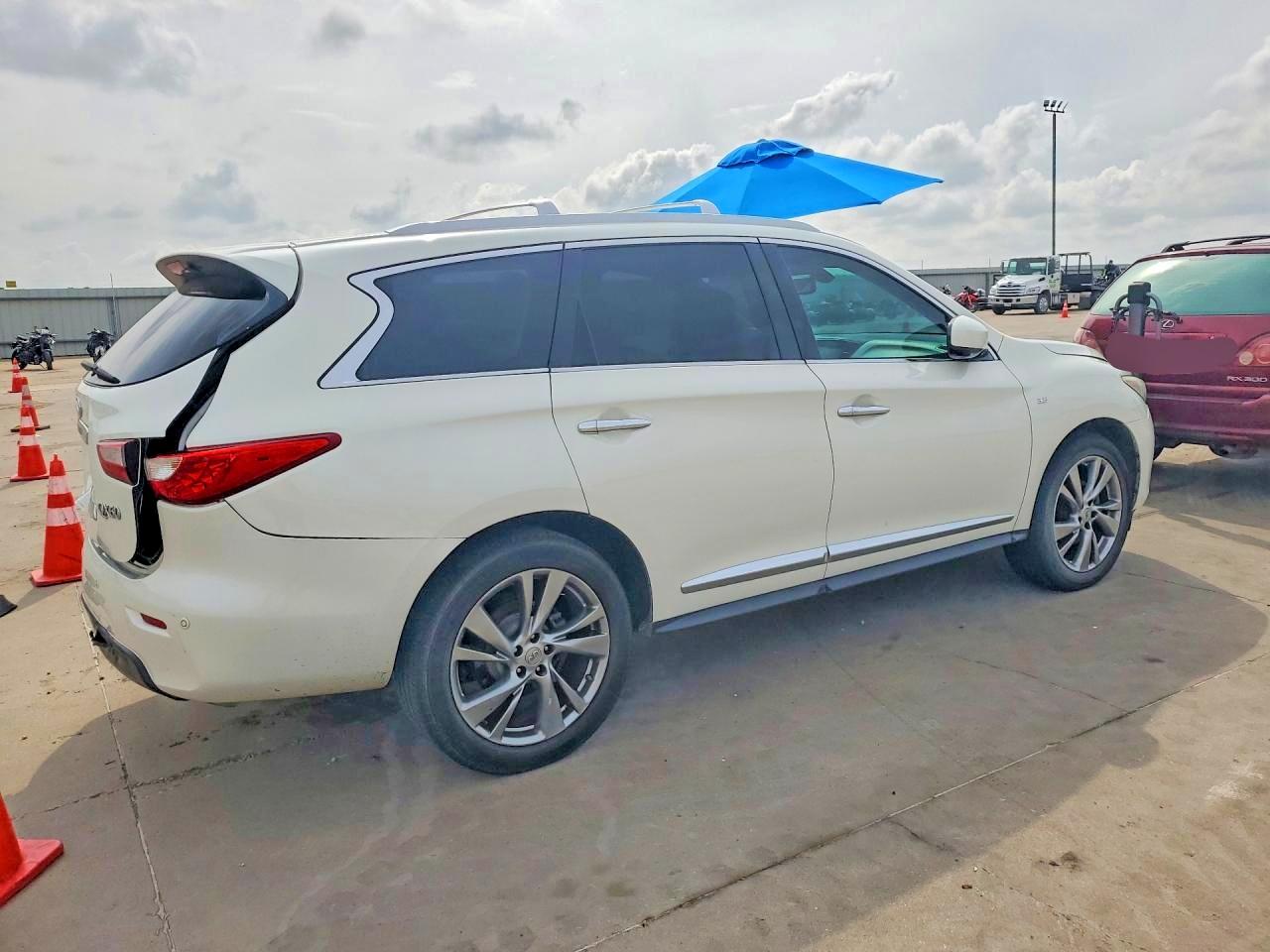 2015 Infiniti Qx60 Fwd White vin: 5N1AL0MN5FC558172