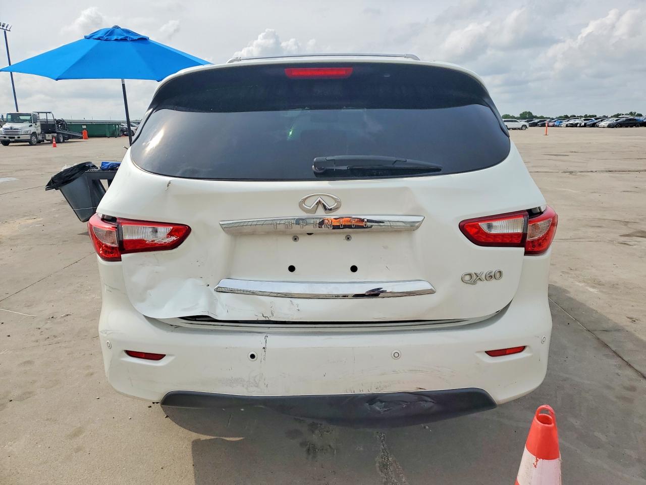 2015 Infiniti Qx60 Fwd White vin: 5N1AL0MN5FC558172