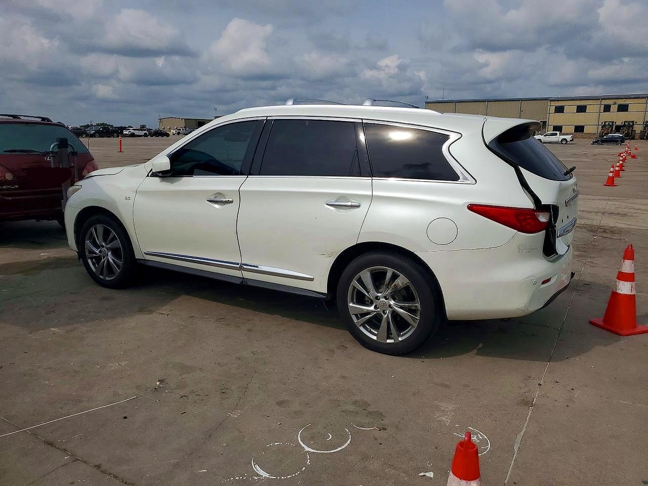 2015 Infiniti Qx60 Fwd White vin: 5N1AL0MN5FC558172