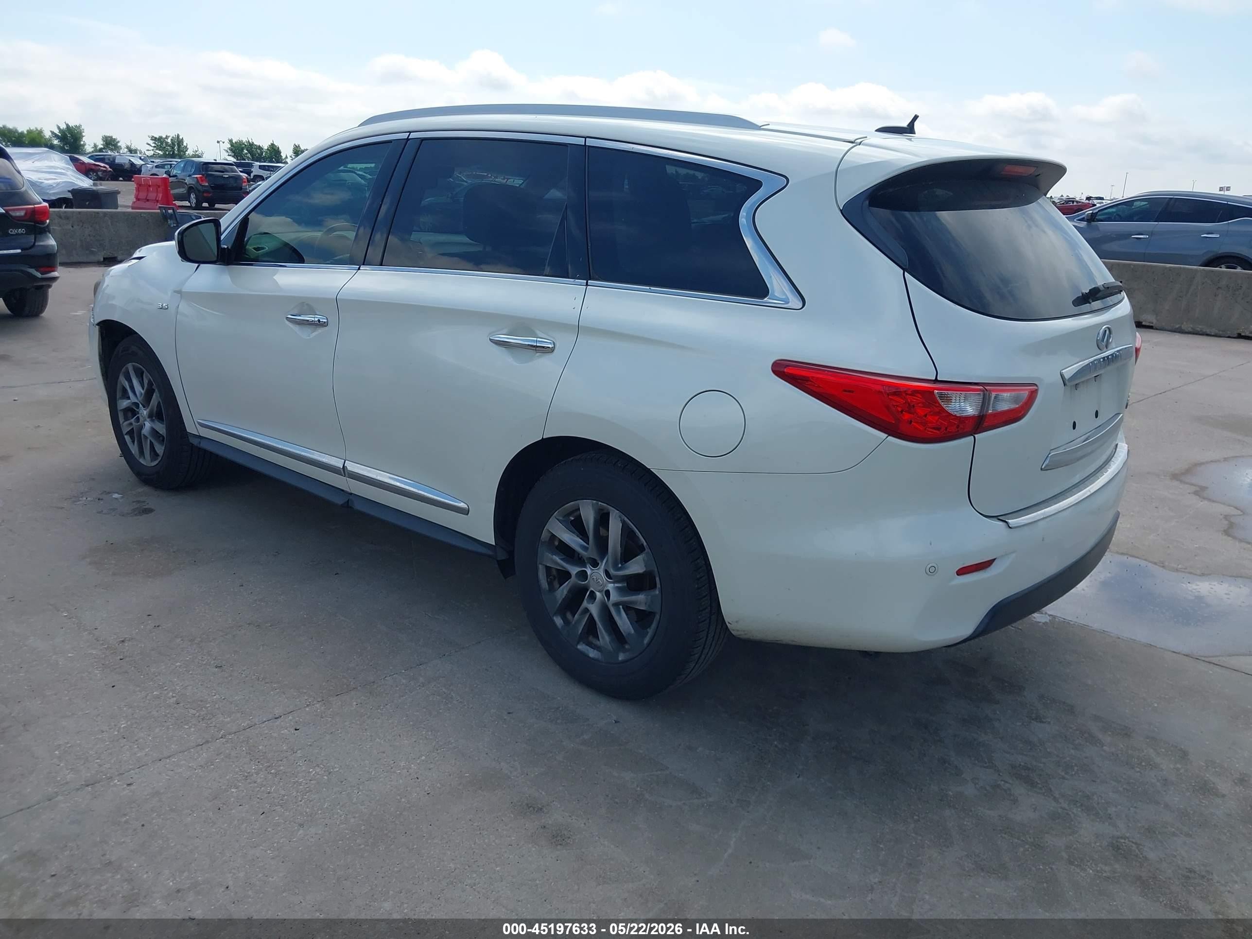 2015 Infiniti Qx60 Белый vin: 5N1AL0MN5FC558270