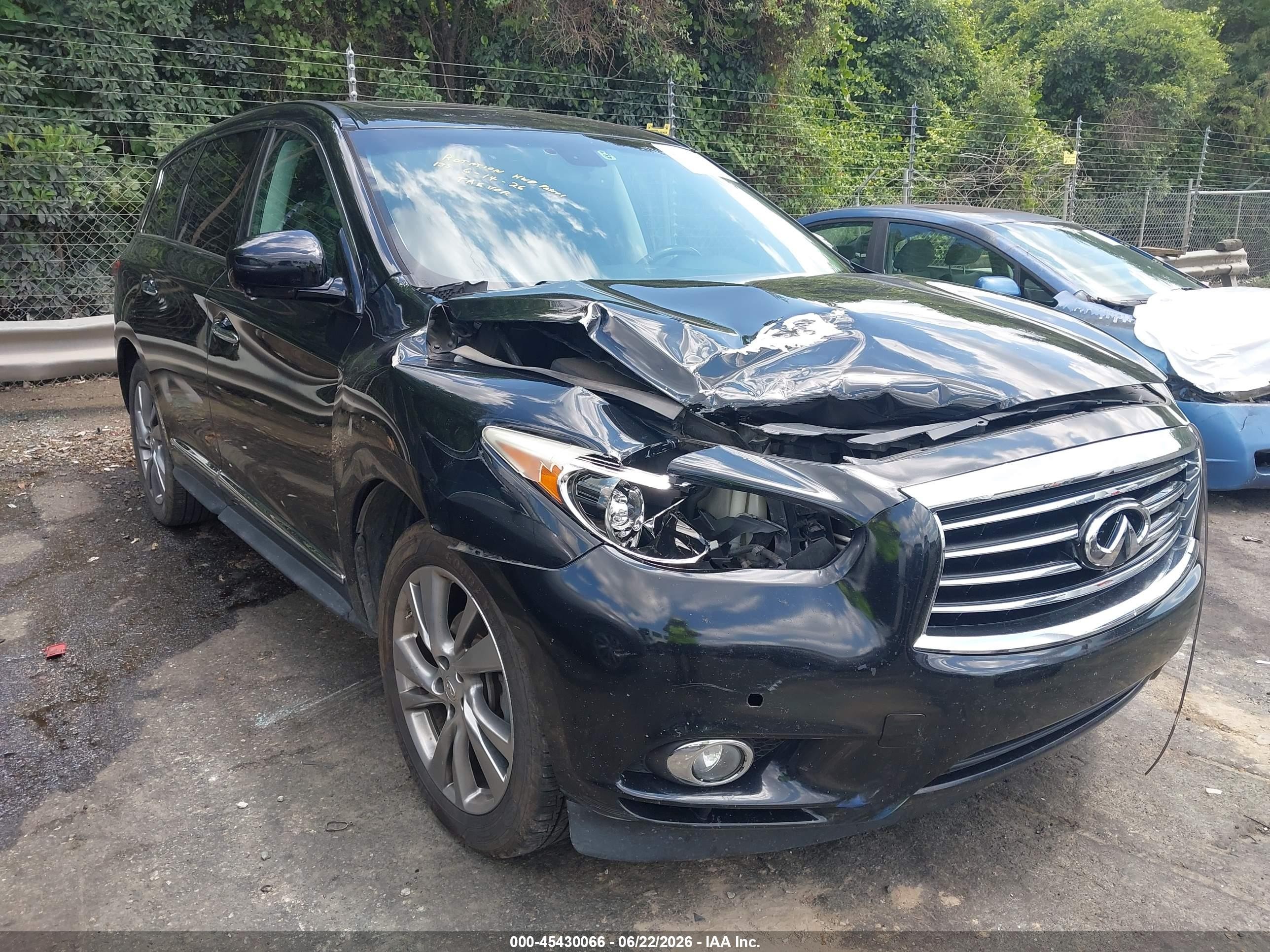 2013 Infiniti Jx35   Black vin: 5N1AL0MN6DC305021