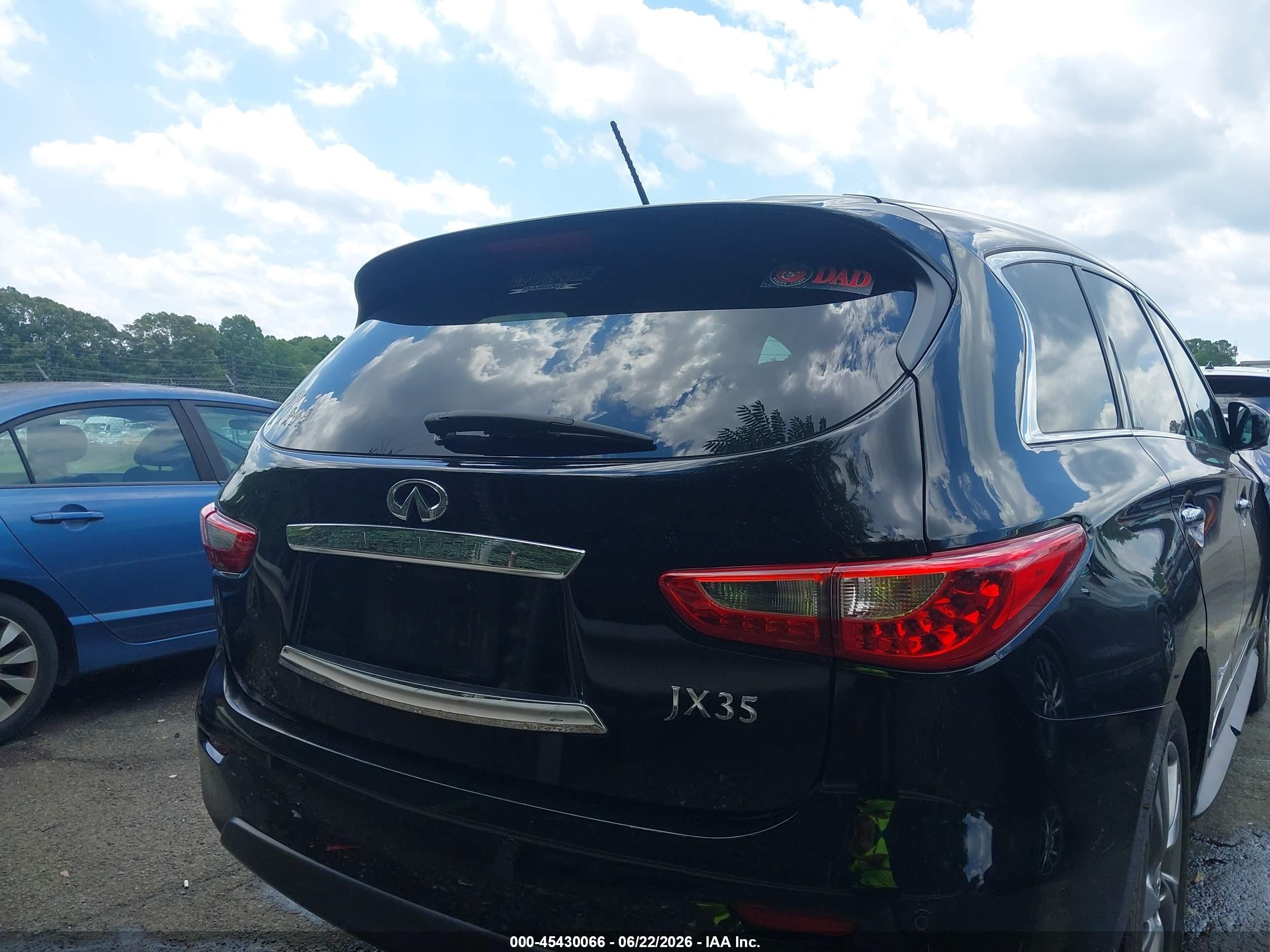 2013 Infiniti Jx35   Black vin: 5N1AL0MN6DC305021