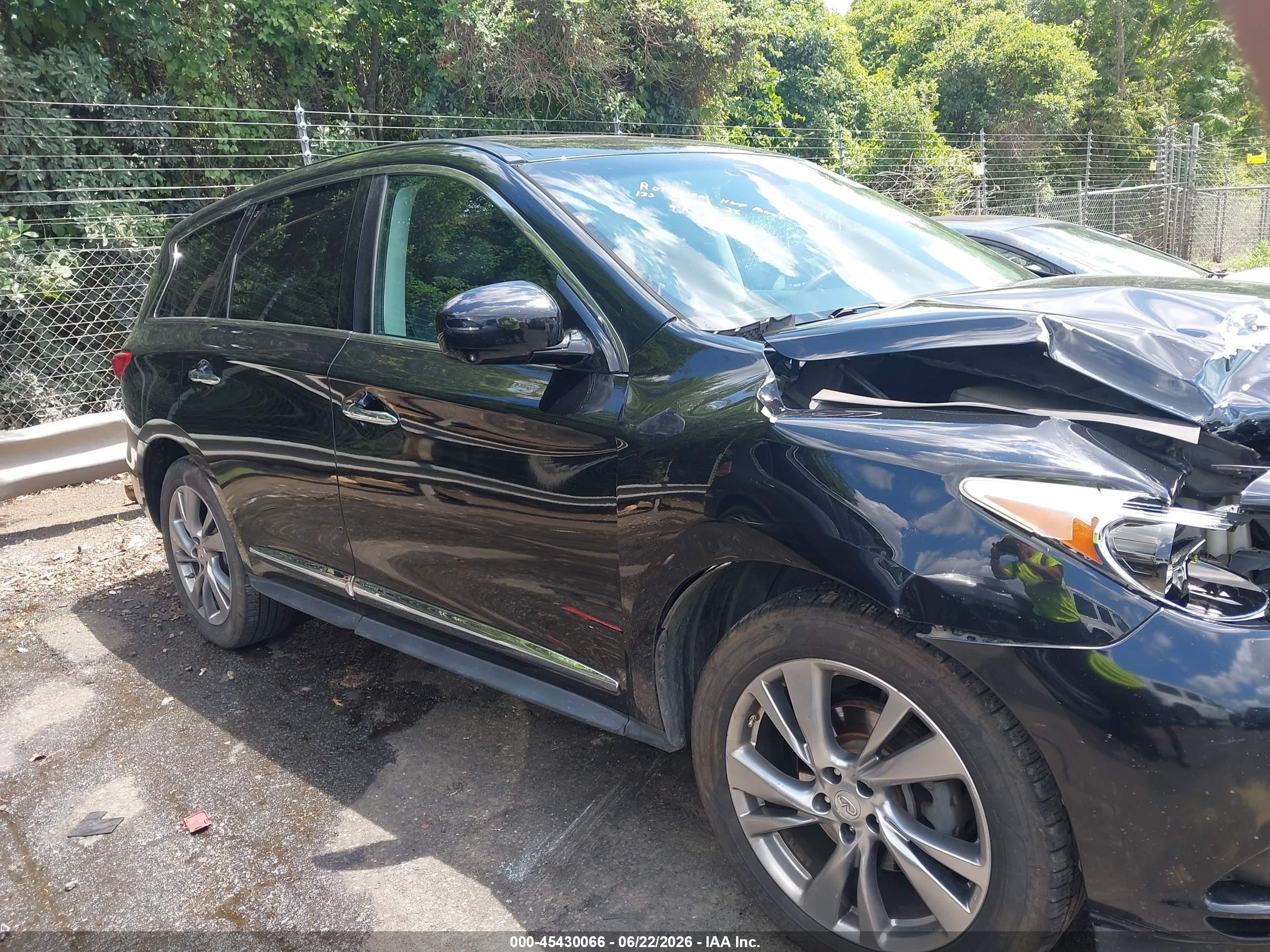 2013 Infiniti Jx35   Black vin: 5N1AL0MN6DC305021
