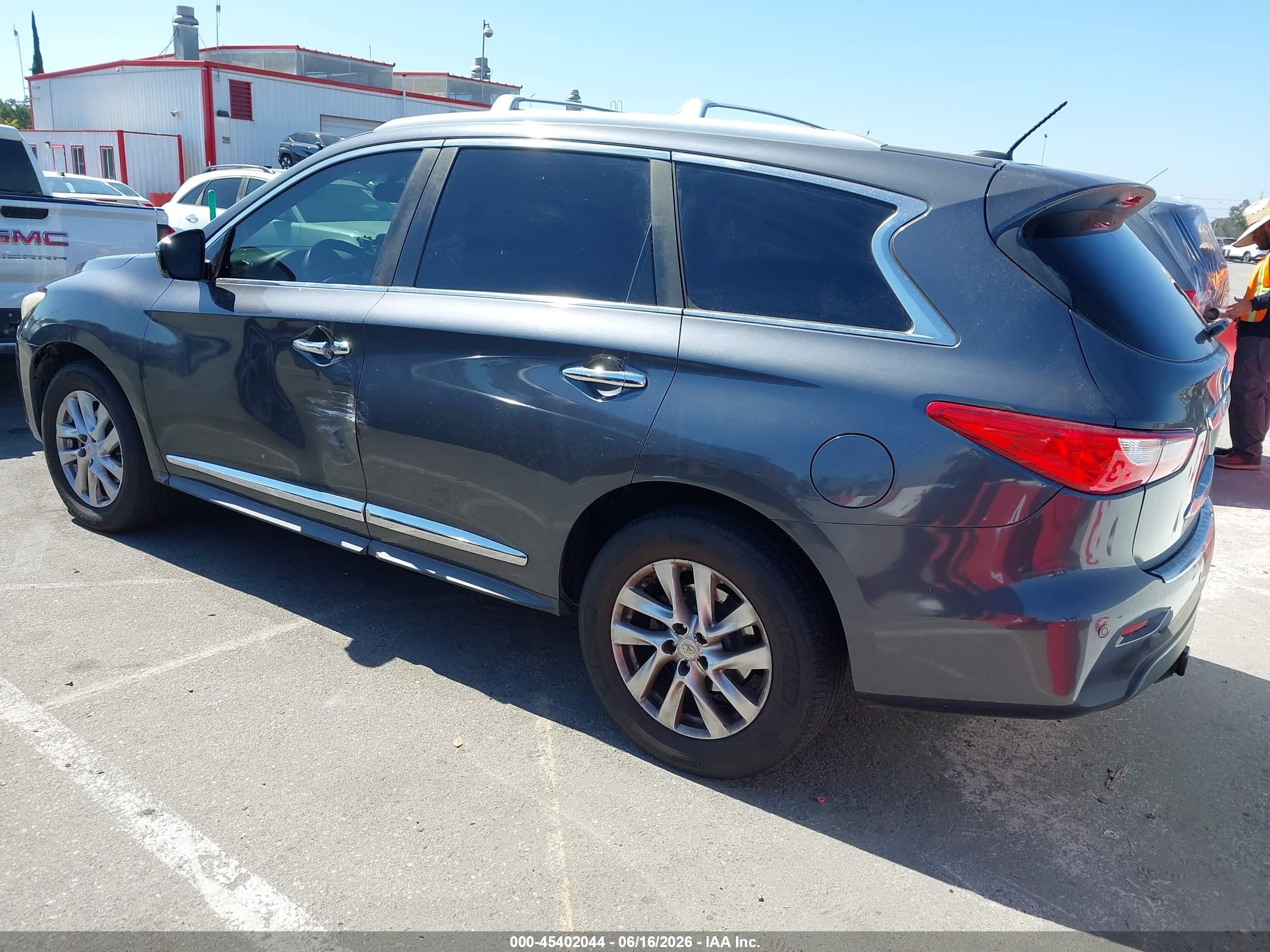 2013 Infiniti Jx35   Gray vin: 5N1AL0MN6DC308517