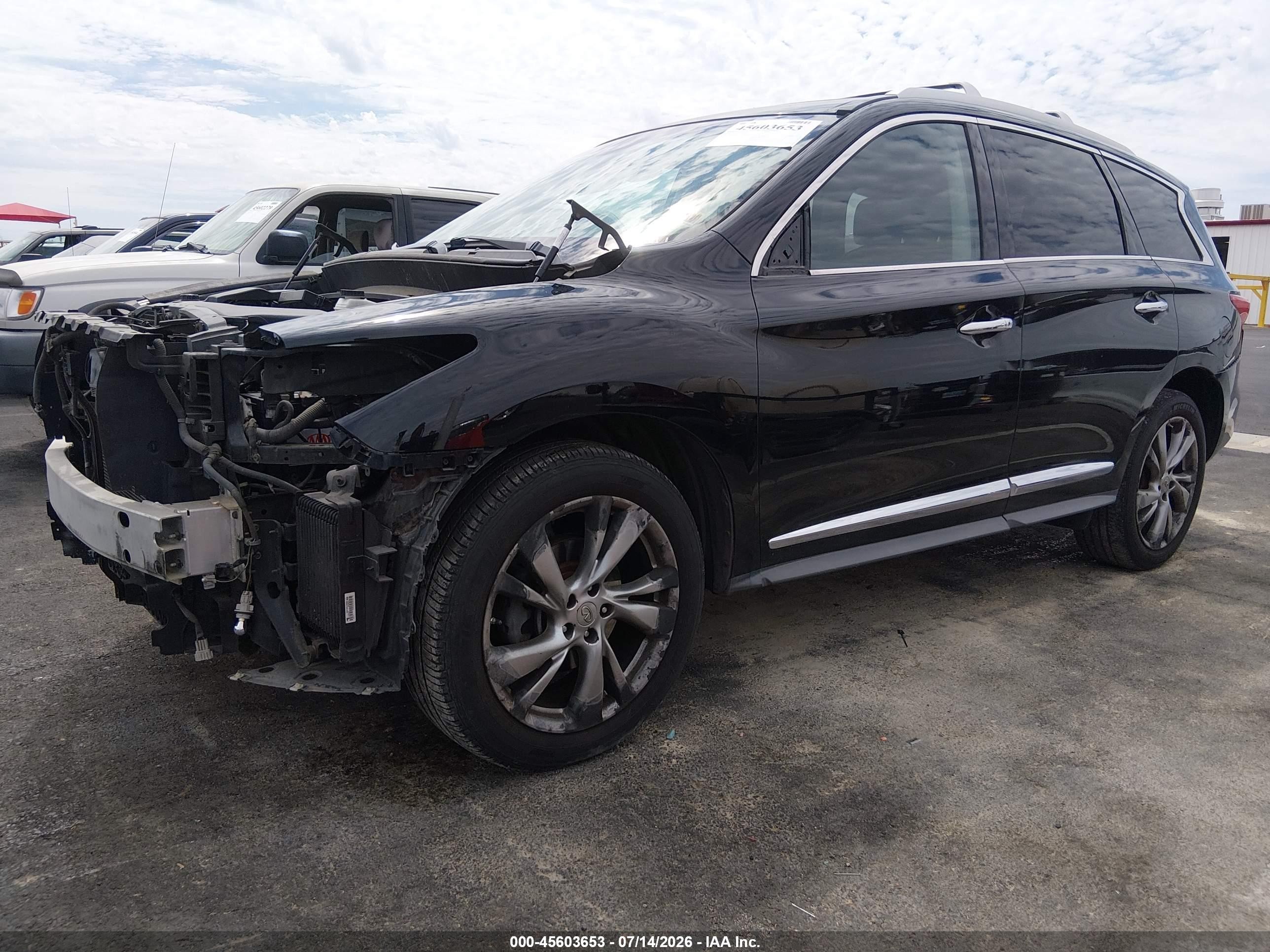 2013 Infiniti Jx35   Black vin: 5N1AL0MN6DC309263
