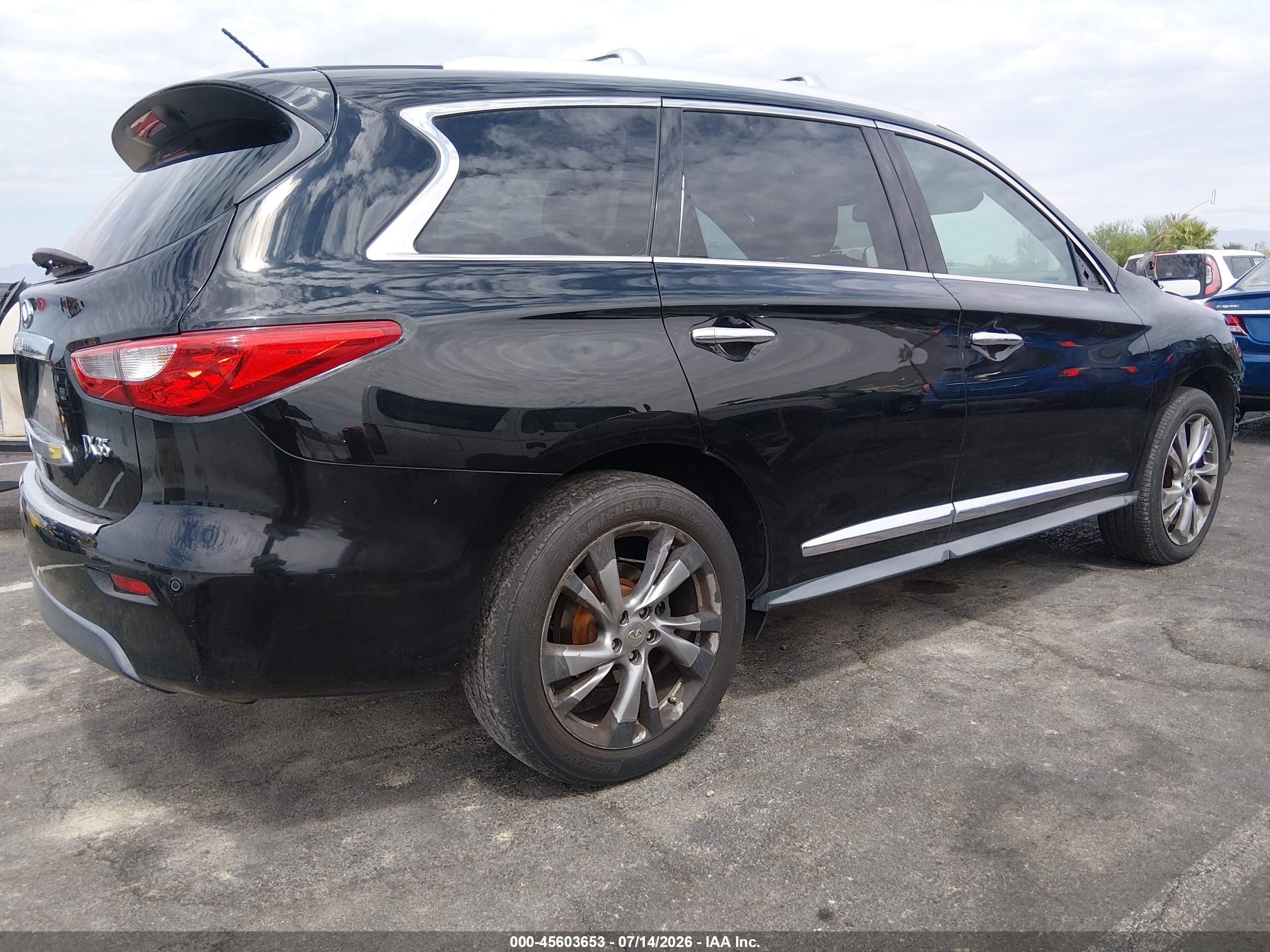 2013 Infiniti Jx35   Black vin: 5N1AL0MN6DC309263