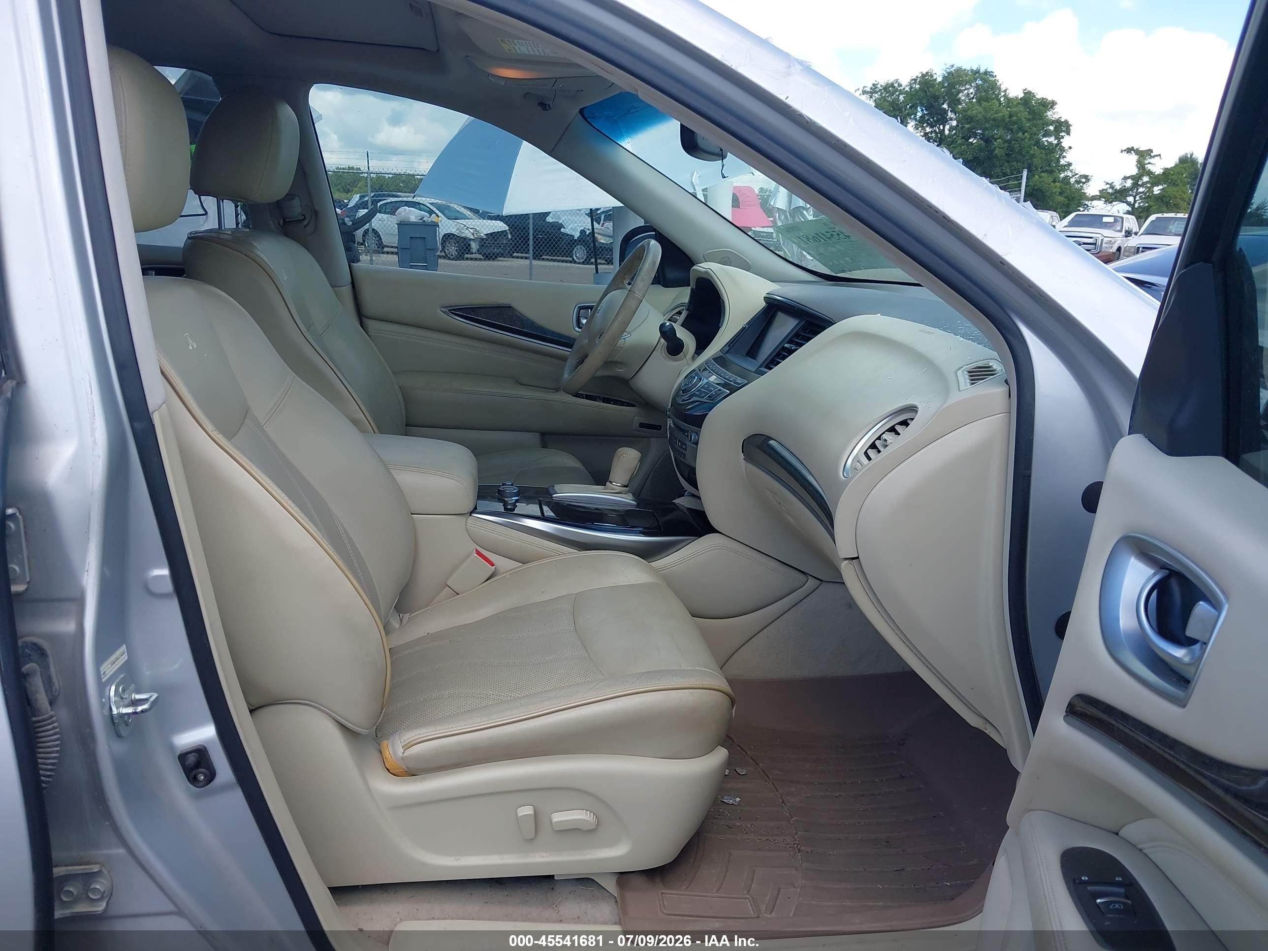 2013 Infiniti Jx35 Silver vin: 5N1AL0MN6DC344367