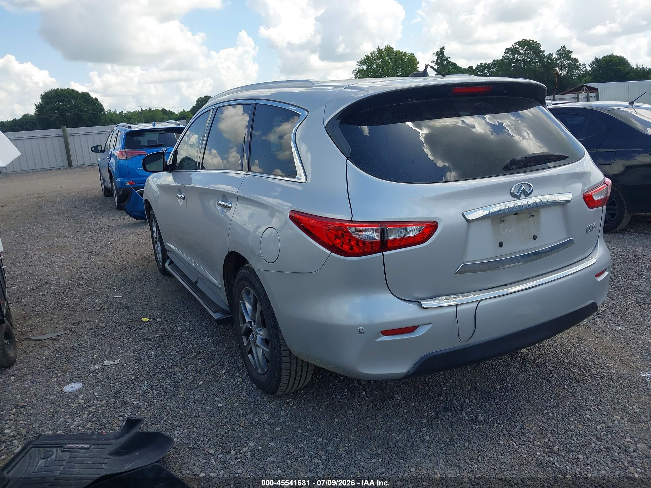 2013 Infiniti Jx35 Silver vin: 5N1AL0MN6DC344367