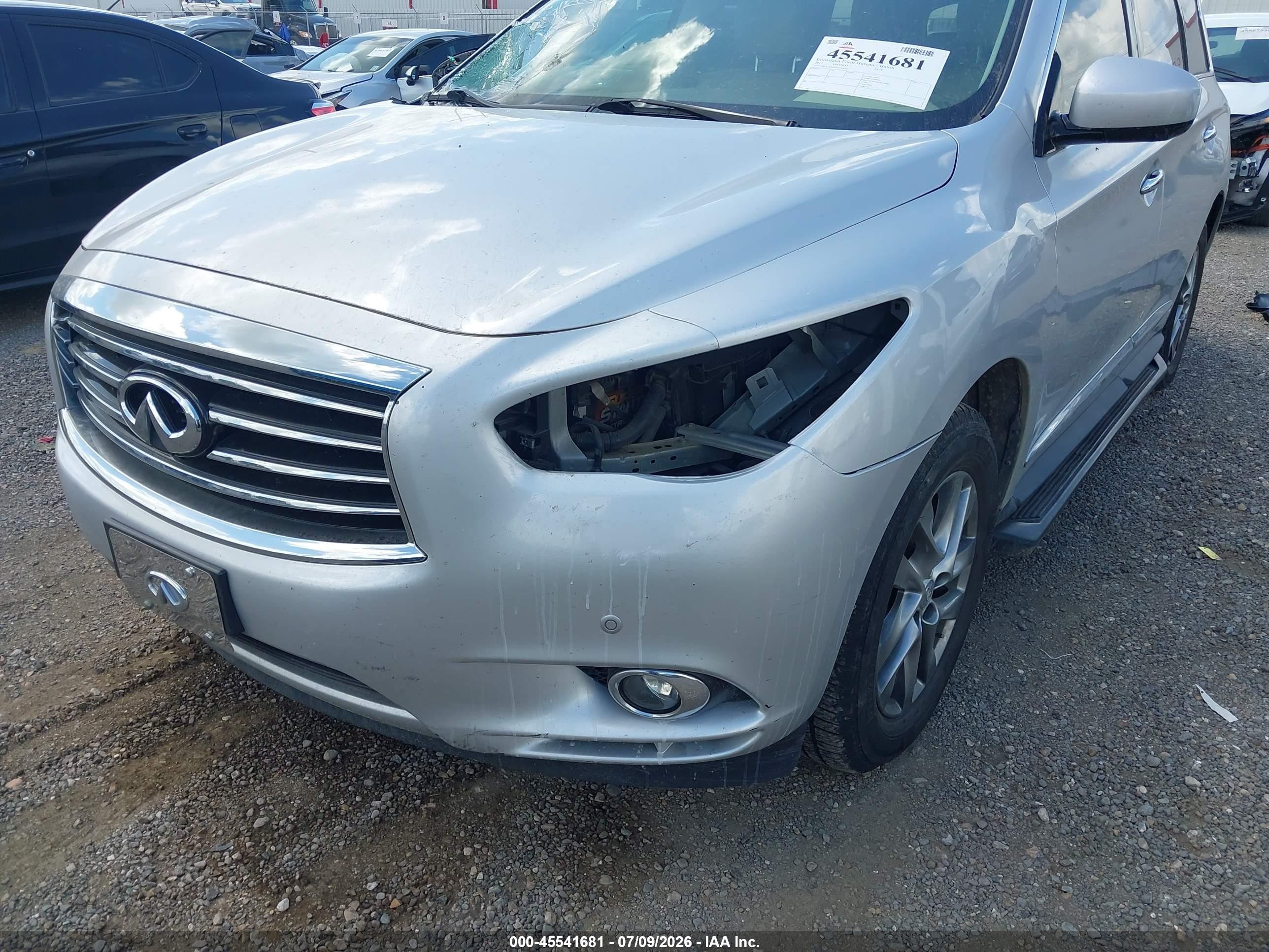 2013 Infiniti Jx35 Silver vin: 5N1AL0MN6DC344367