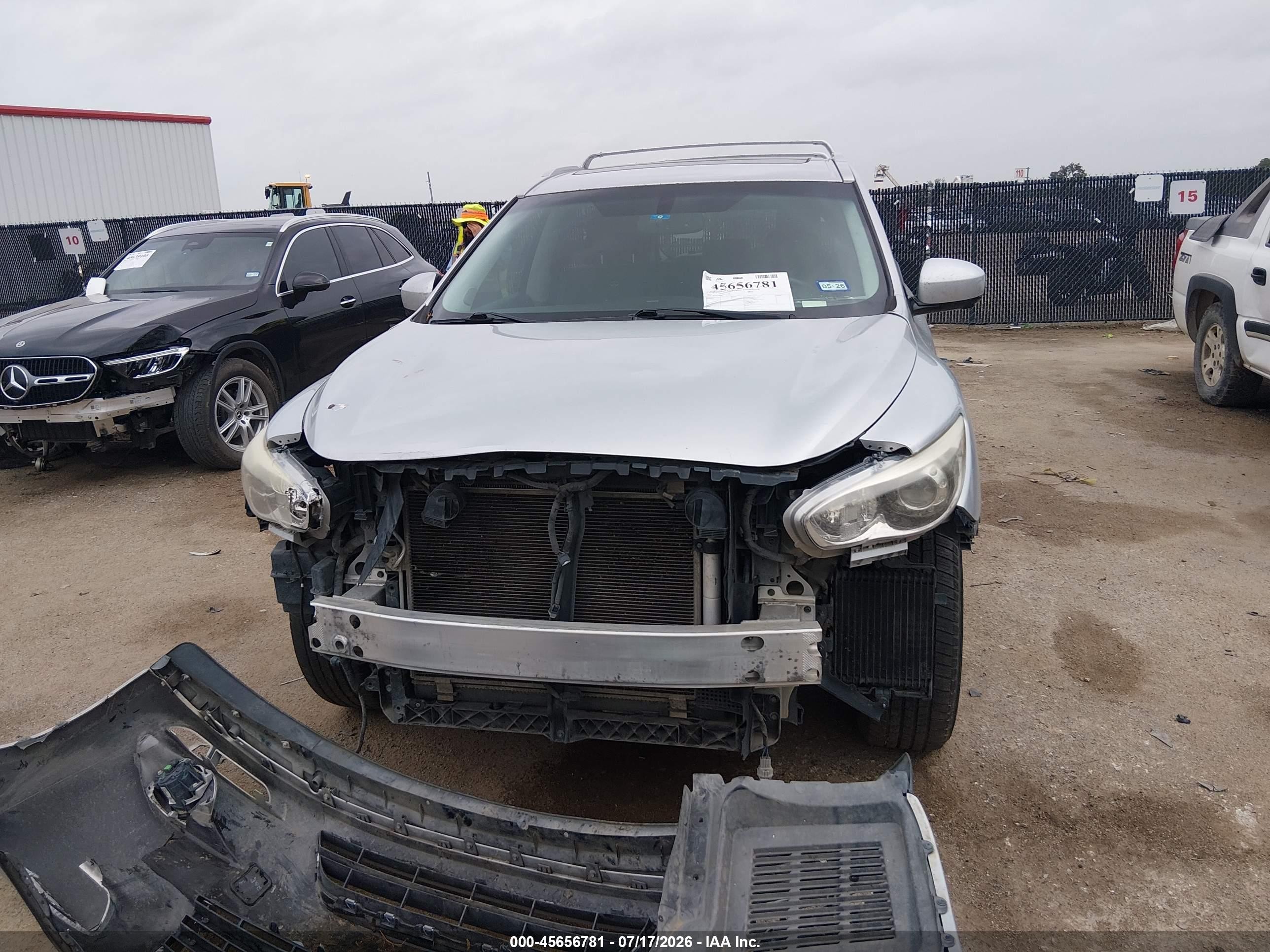 2013 Infiniti Jx35   Серебряный vin: 5N1AL0MN6DC351657