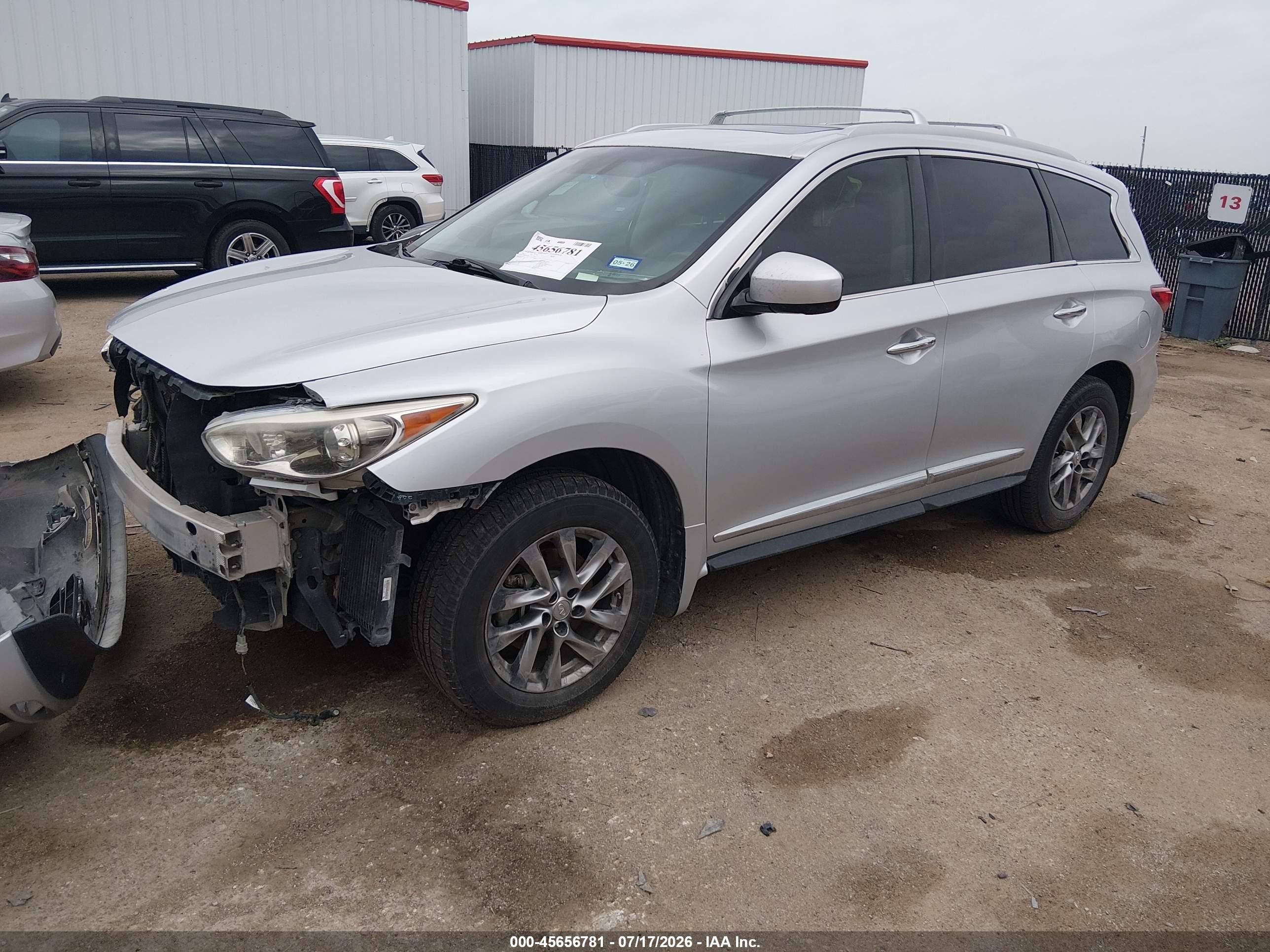 2013 Infiniti Jx35   Серебряный vin: 5N1AL0MN6DC351657