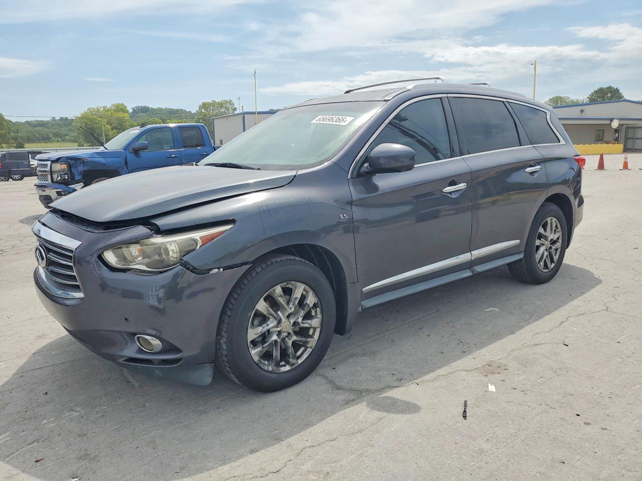 2014 Infiniti Qx60 Base Gray vin: 5N1AL0MN6EC521078
